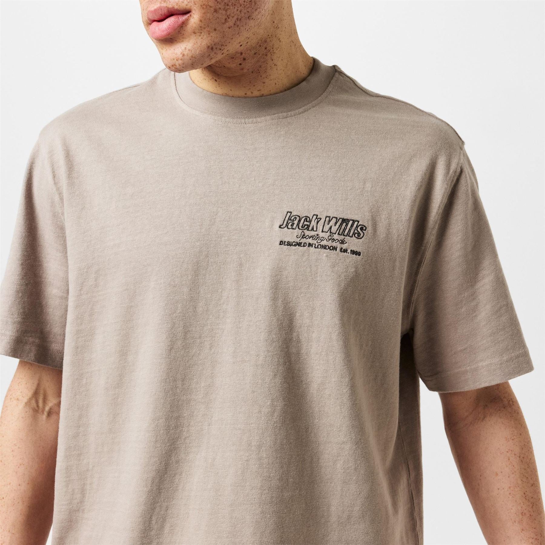 Jack Wills Regular Fit Crew Neck Lettering T-Shirt
