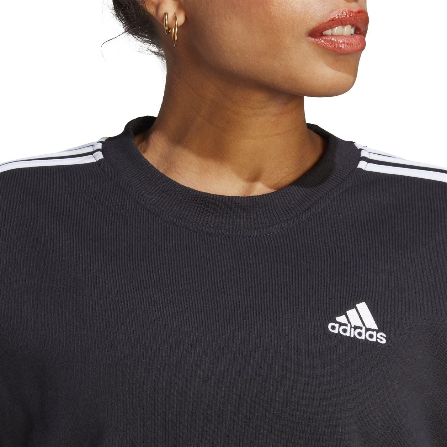 adidas Womens Studio Lounge 3 Stripes Sweatshirt
