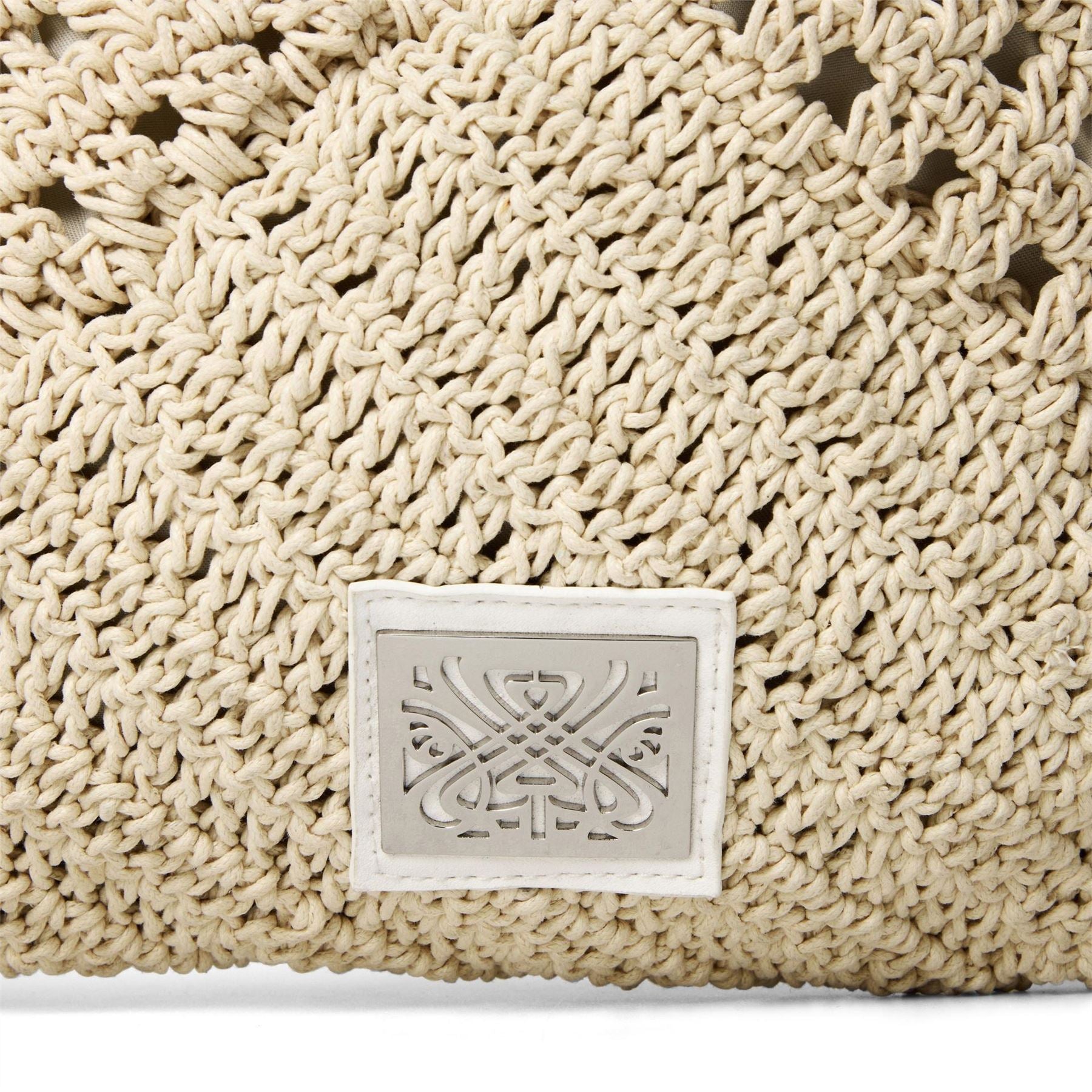 Biba Fringe Hobo Bag with Embossed Logo