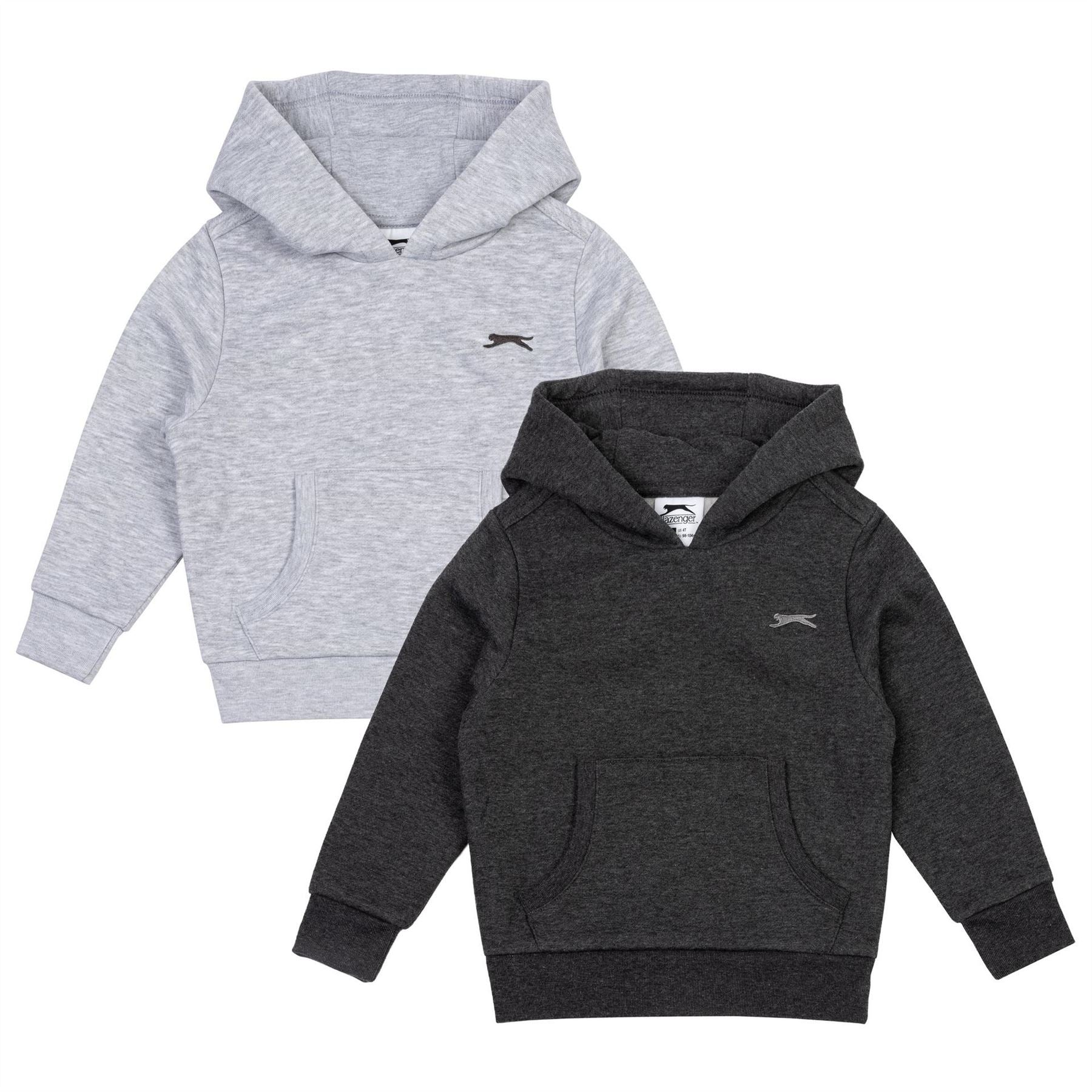 Slazenger 2 Pack Oth Fleece Hoody Infant Boys