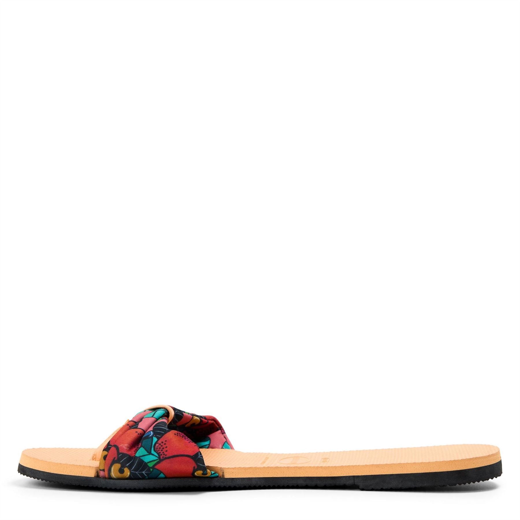 Havaianas Floral Patterned Open Toe Slide Sandals