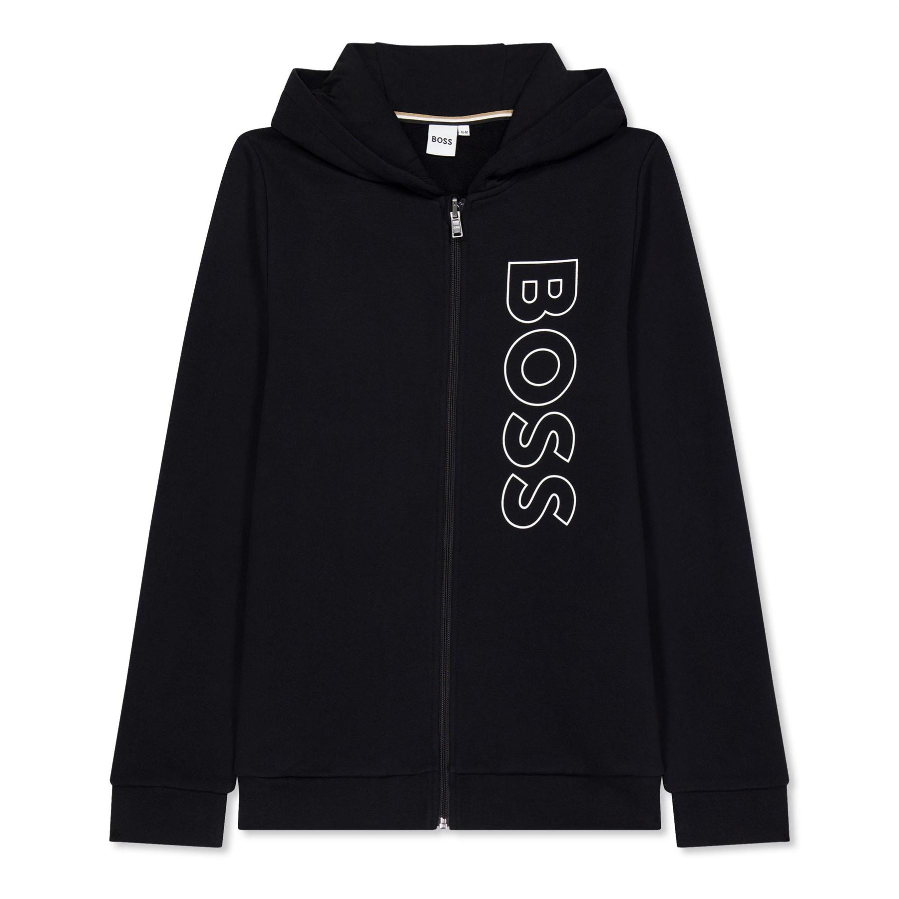 Boss Regular Fit Large Logo Print Hooded Jacket