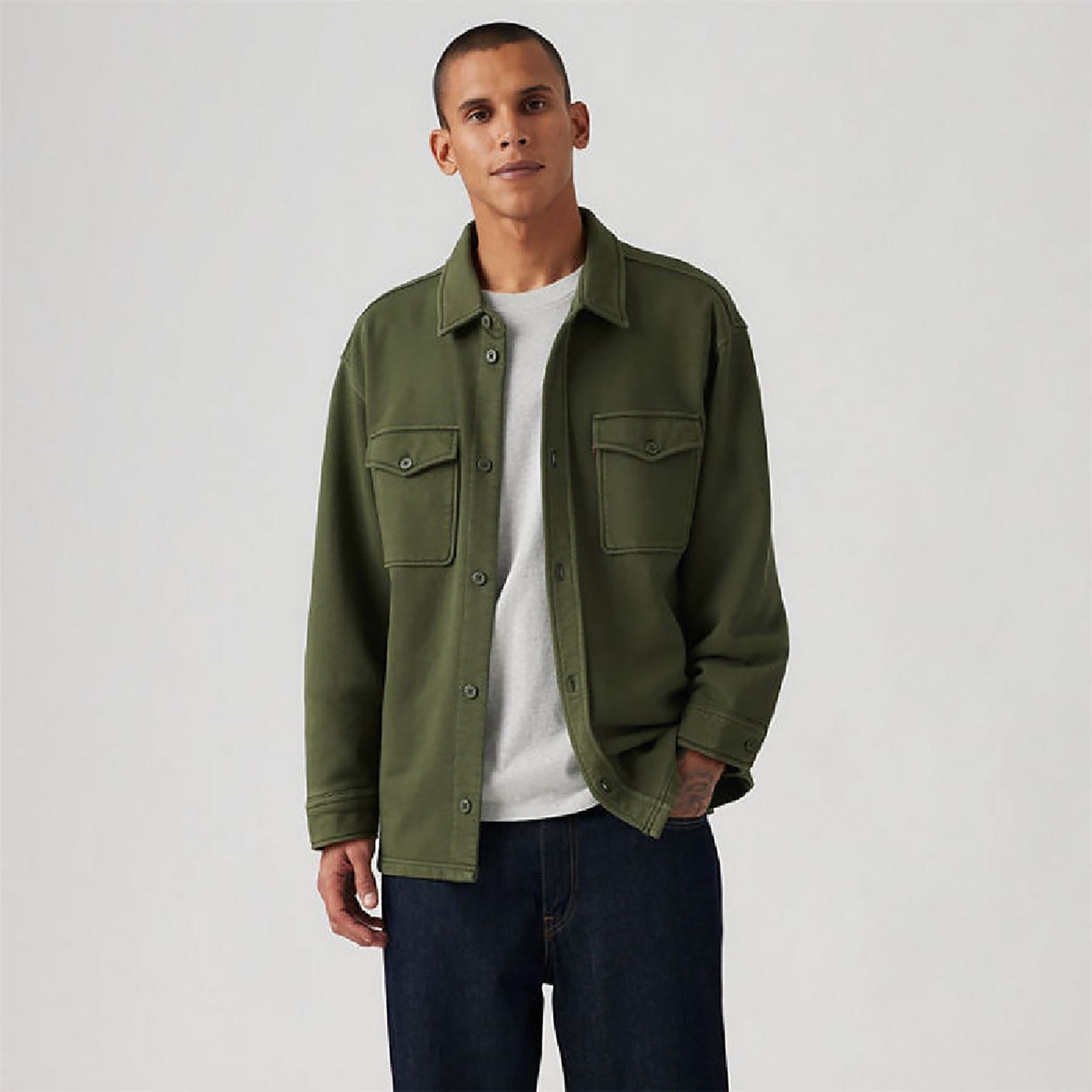 Levis Bayview Soft Worker Cotton Long Sleeve Overshirt