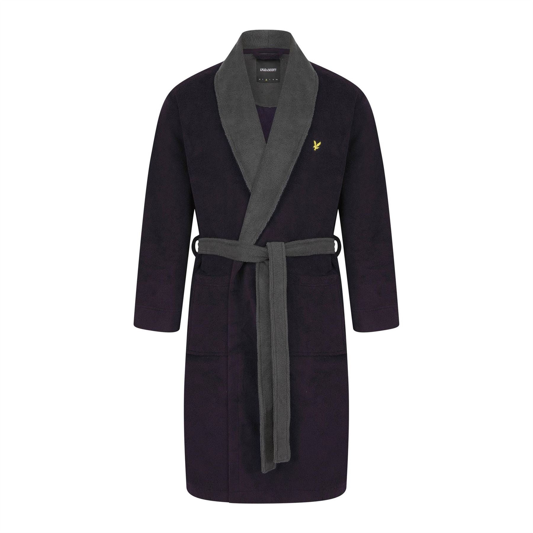 Lyle and Scott Contrast Trim Absorbent Towel Dressing Gown