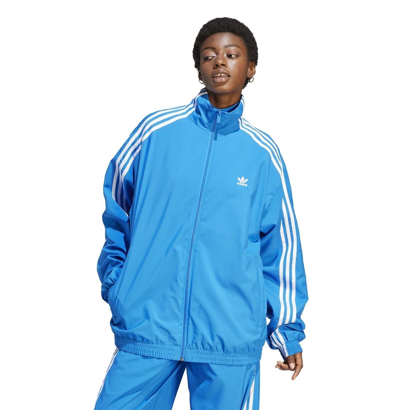 adidas Originals Funnel Neck Relaxed Fit Athletic Top