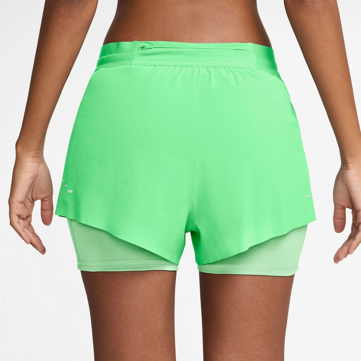 Nike Womens Dri Fit Swift Mid Rise 3 2 In 1 Shorts