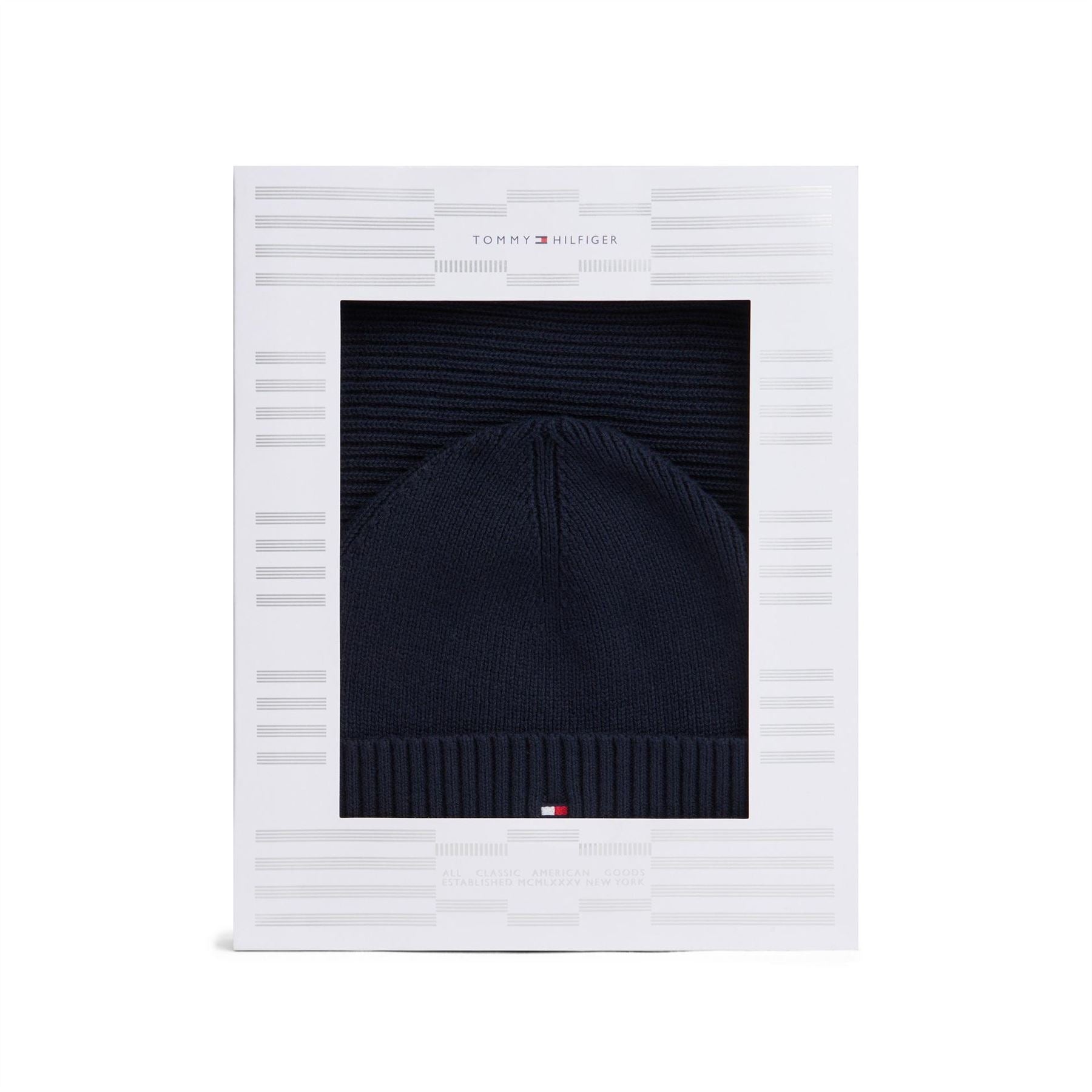 Tommy Hilfiger Beanie  And  Scarf Gift Pack