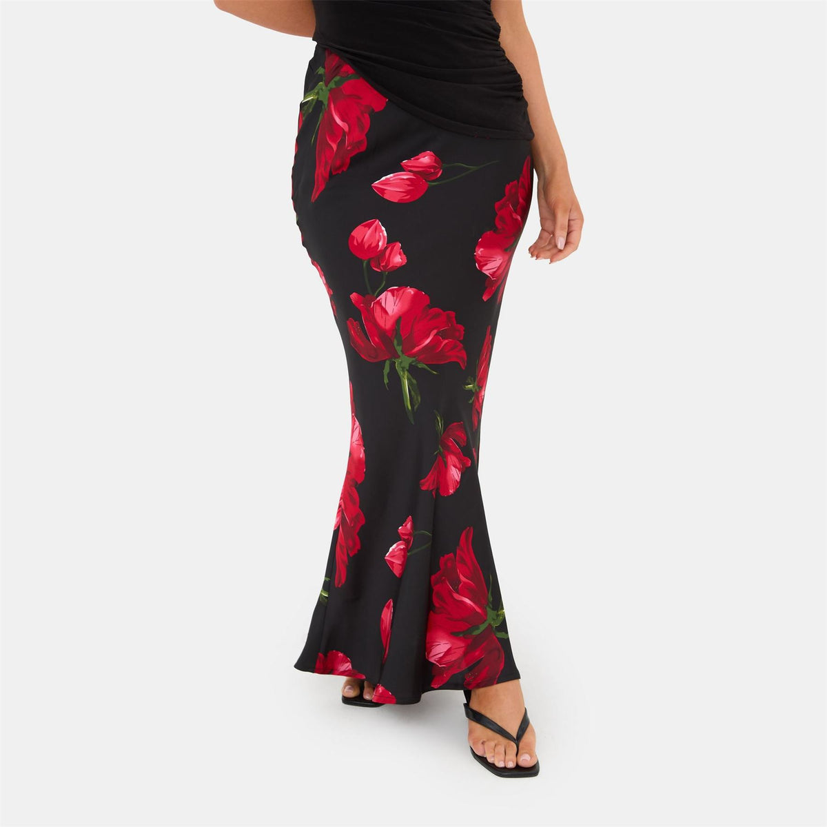 I Saw It First Bias Cut Maxi Skirt