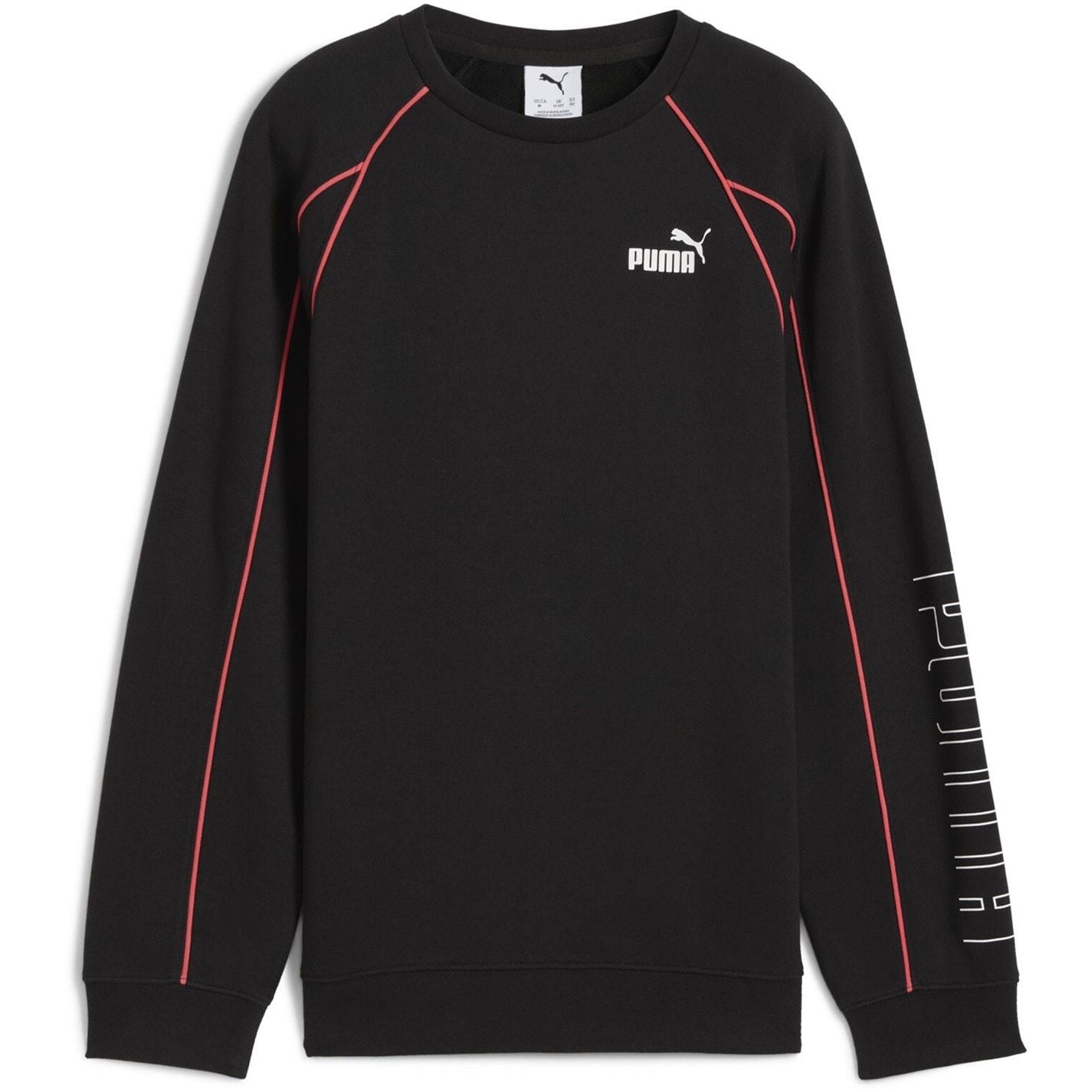 Puma Crew Neck Regular Fit Long Sleeve Sweatshirt