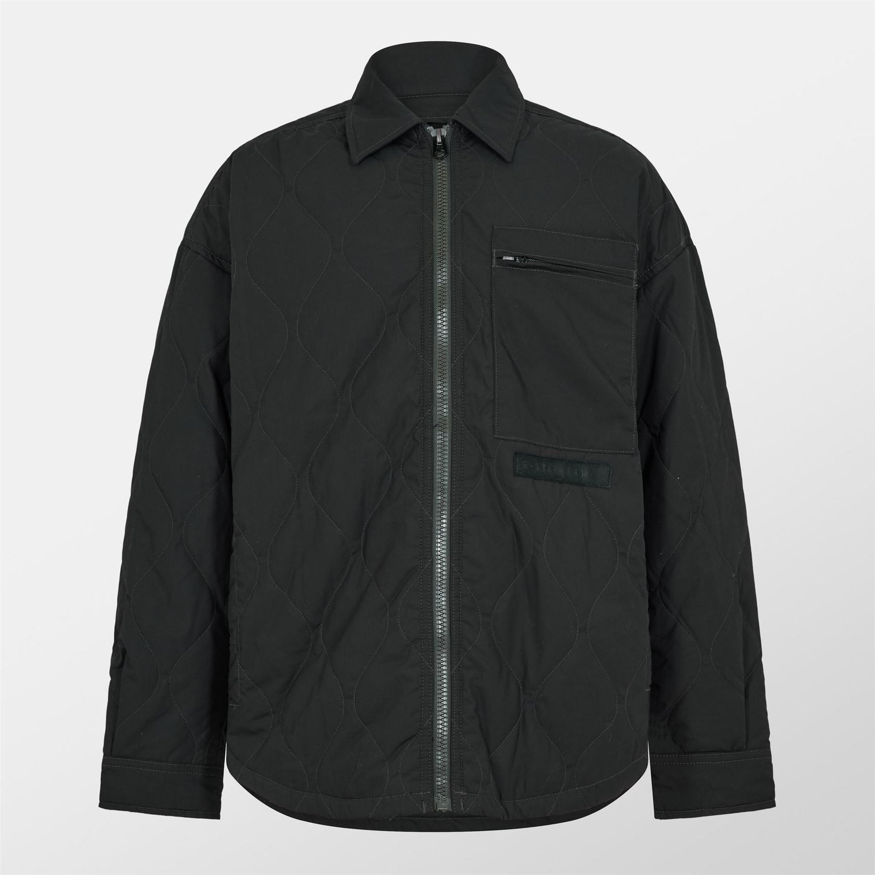 G Star Postino Quilted Cotton Oversized Overshirt
