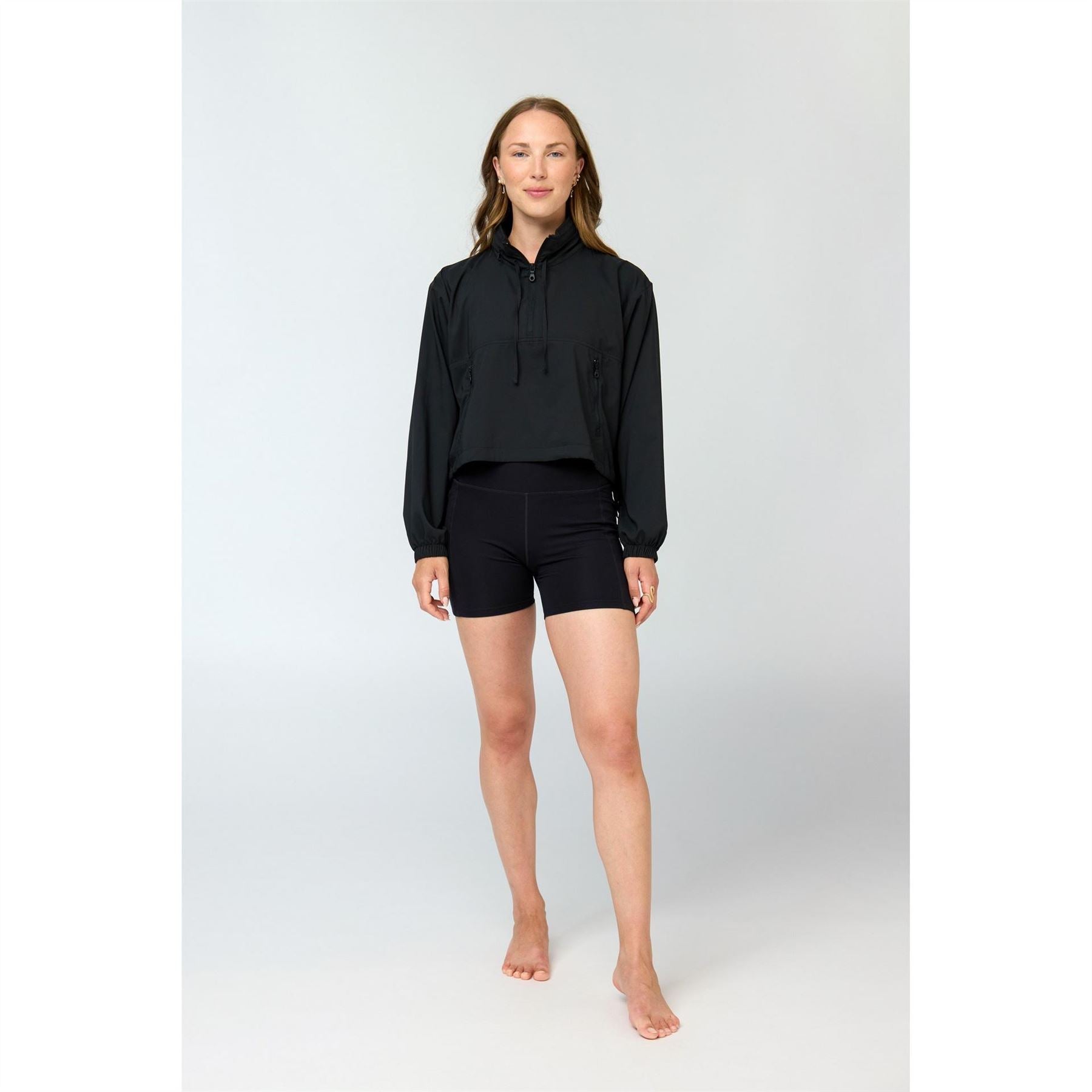 Girlfriend Collective Half Zip Windbreaker