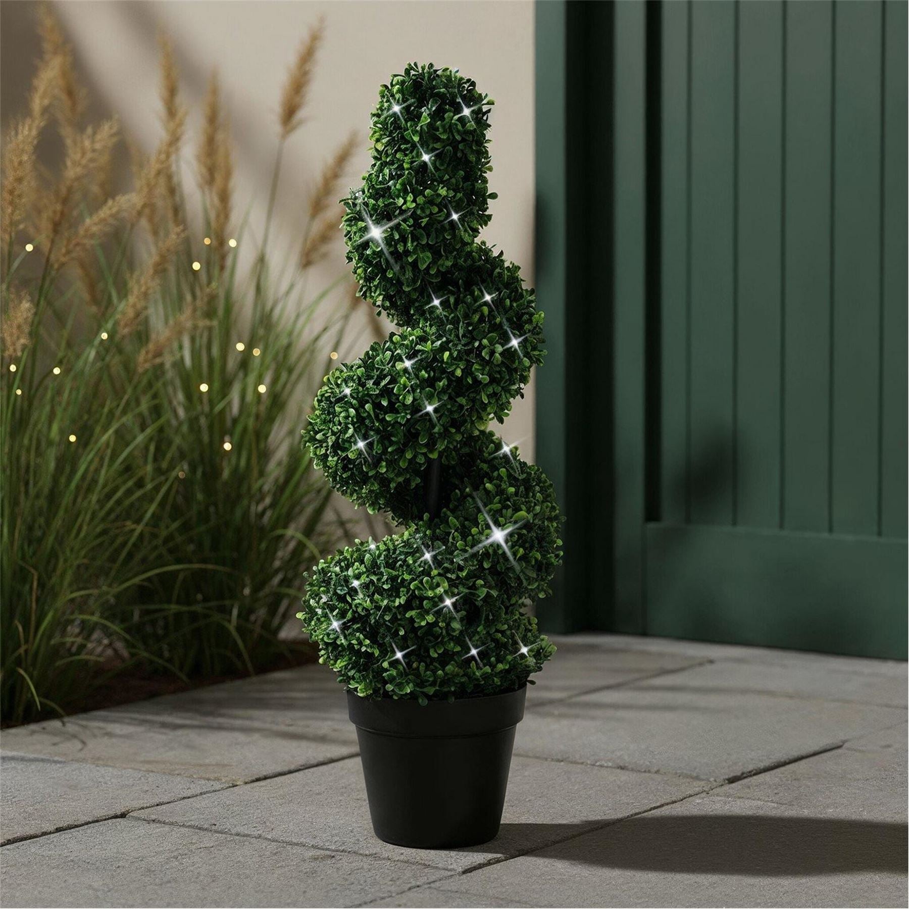 Streetwize Of Artificial Topiary Trees   Solar Powered Twist Style