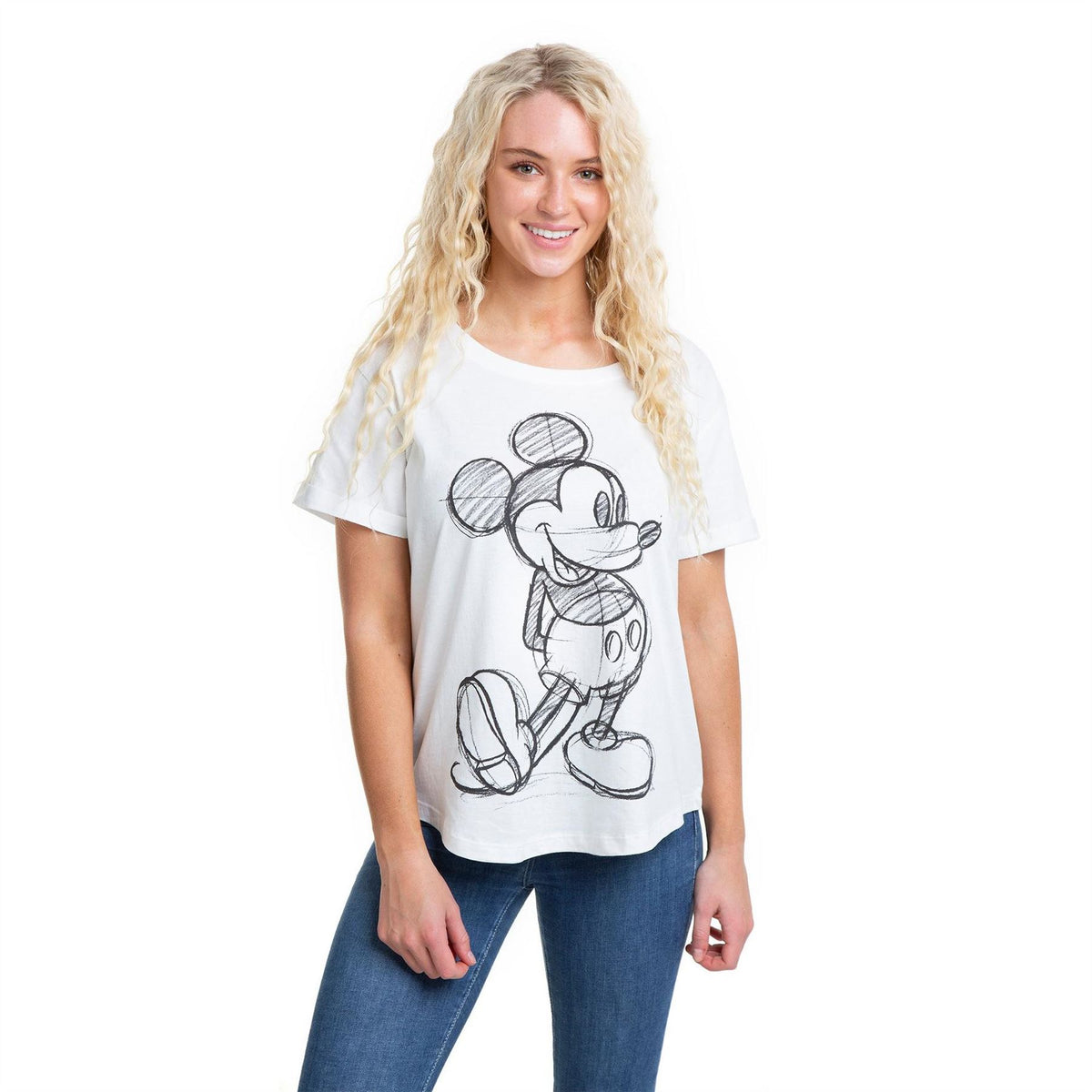 Disney Mickey Mouse Regular Fit Crew Neck T-Shirt