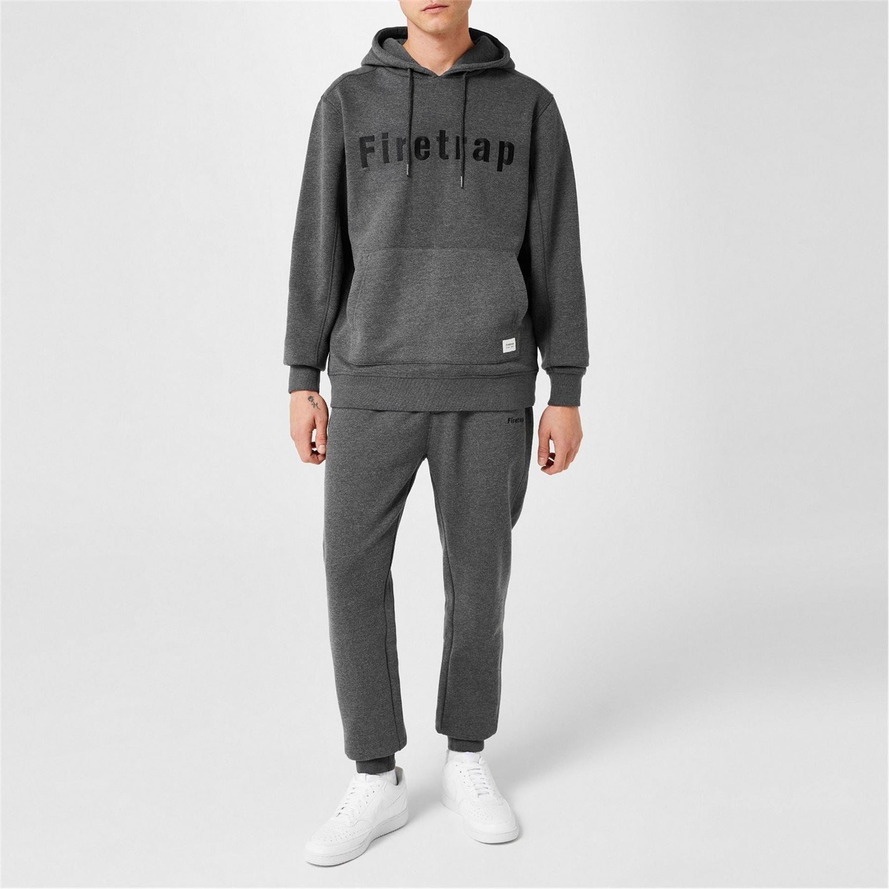 Firetrap Mens Graphic Fleece Hoodie