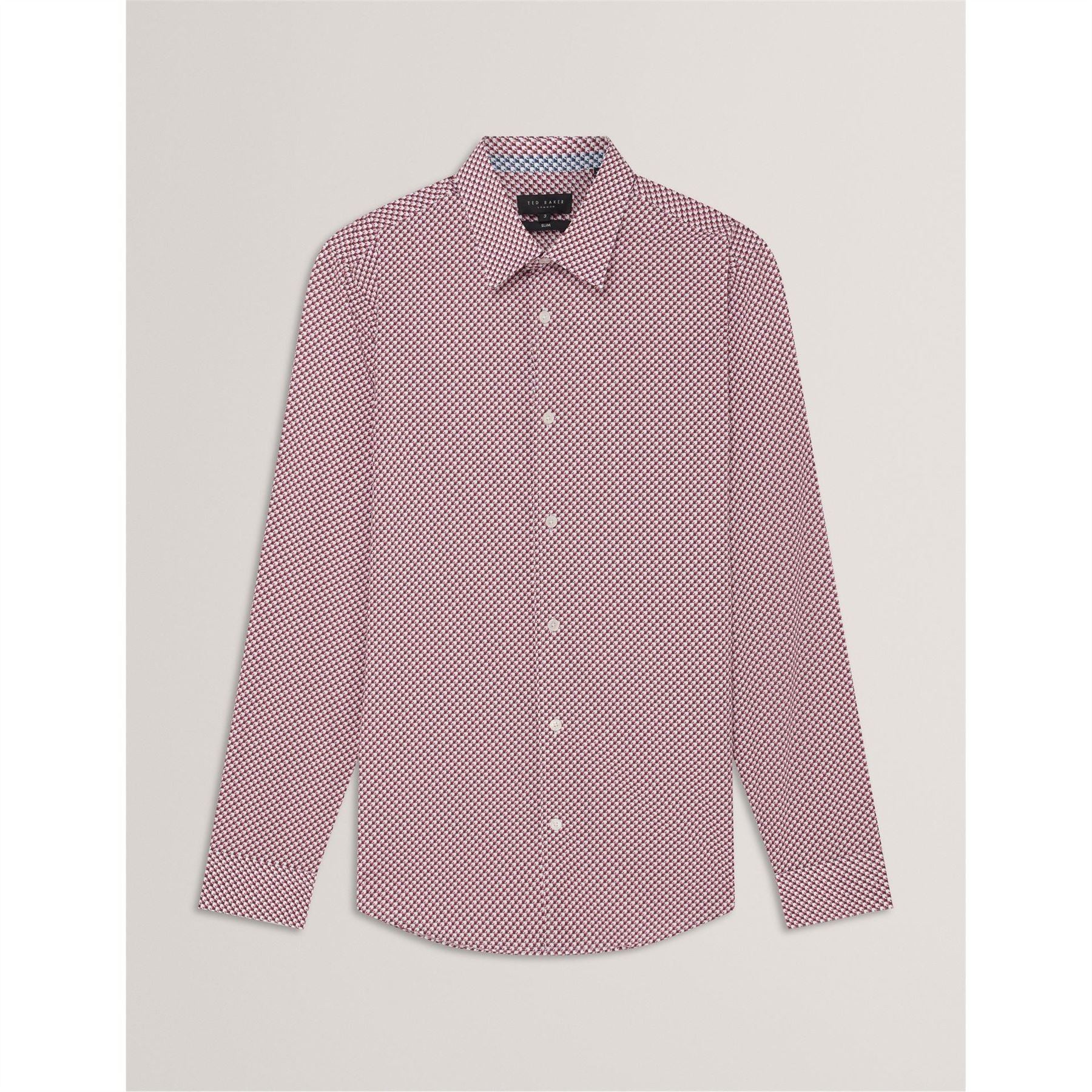 Ted Baker Geo Long Sleeve Collared Shirt