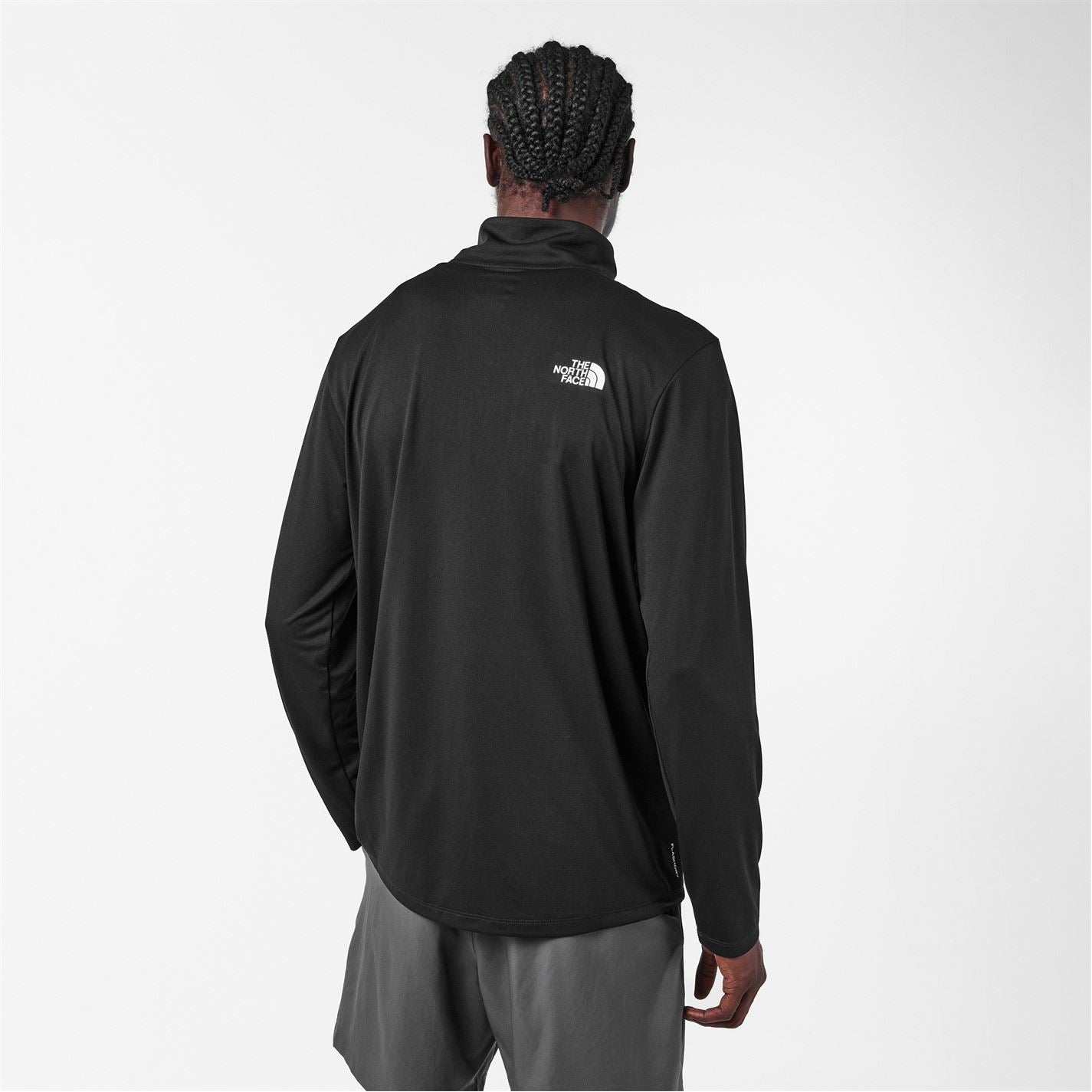 The North Face Mist Regular Fit Long Sleeve Zip Neck T-Shirt