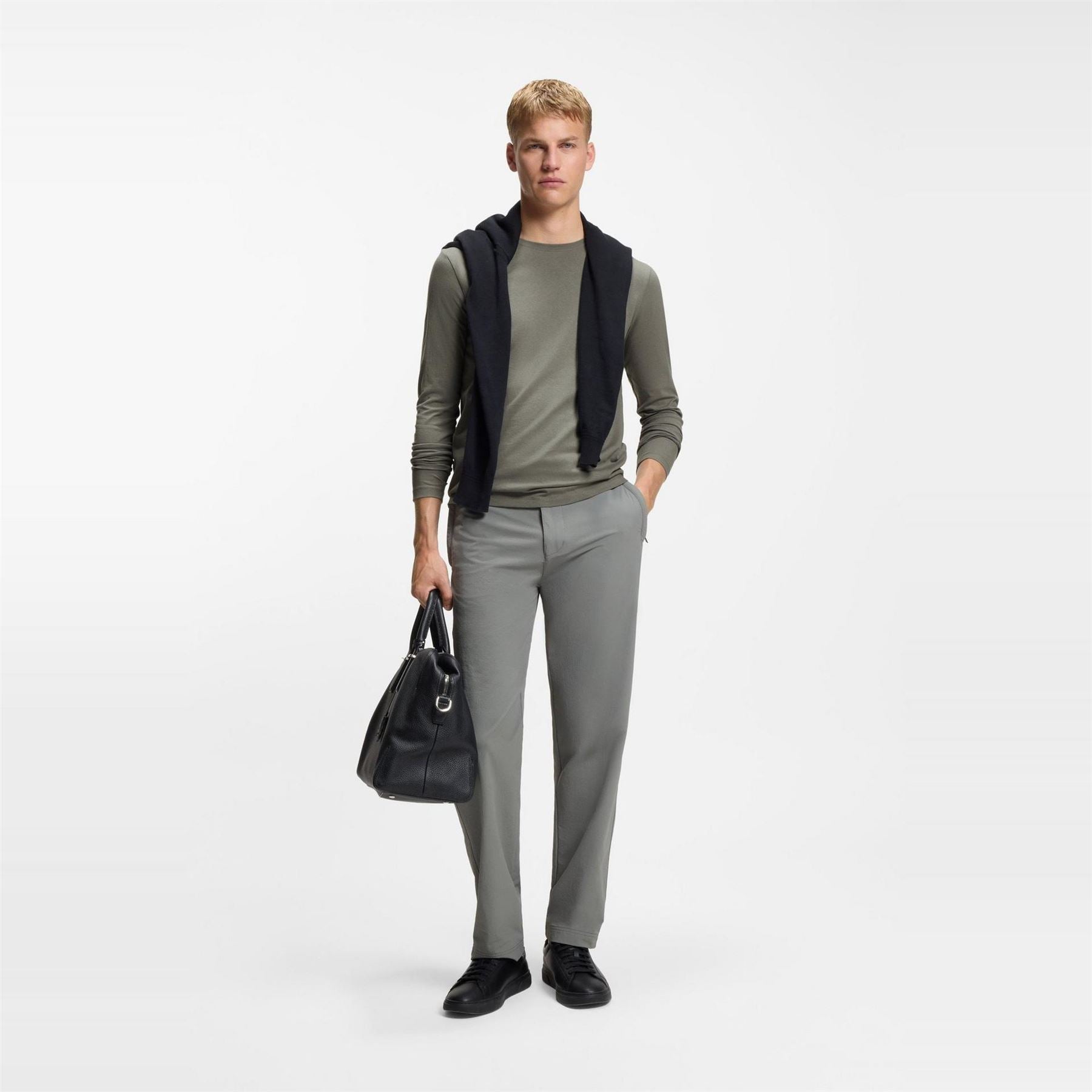 Boss Crew Neck Long Sleeve Regular Fit Sweater