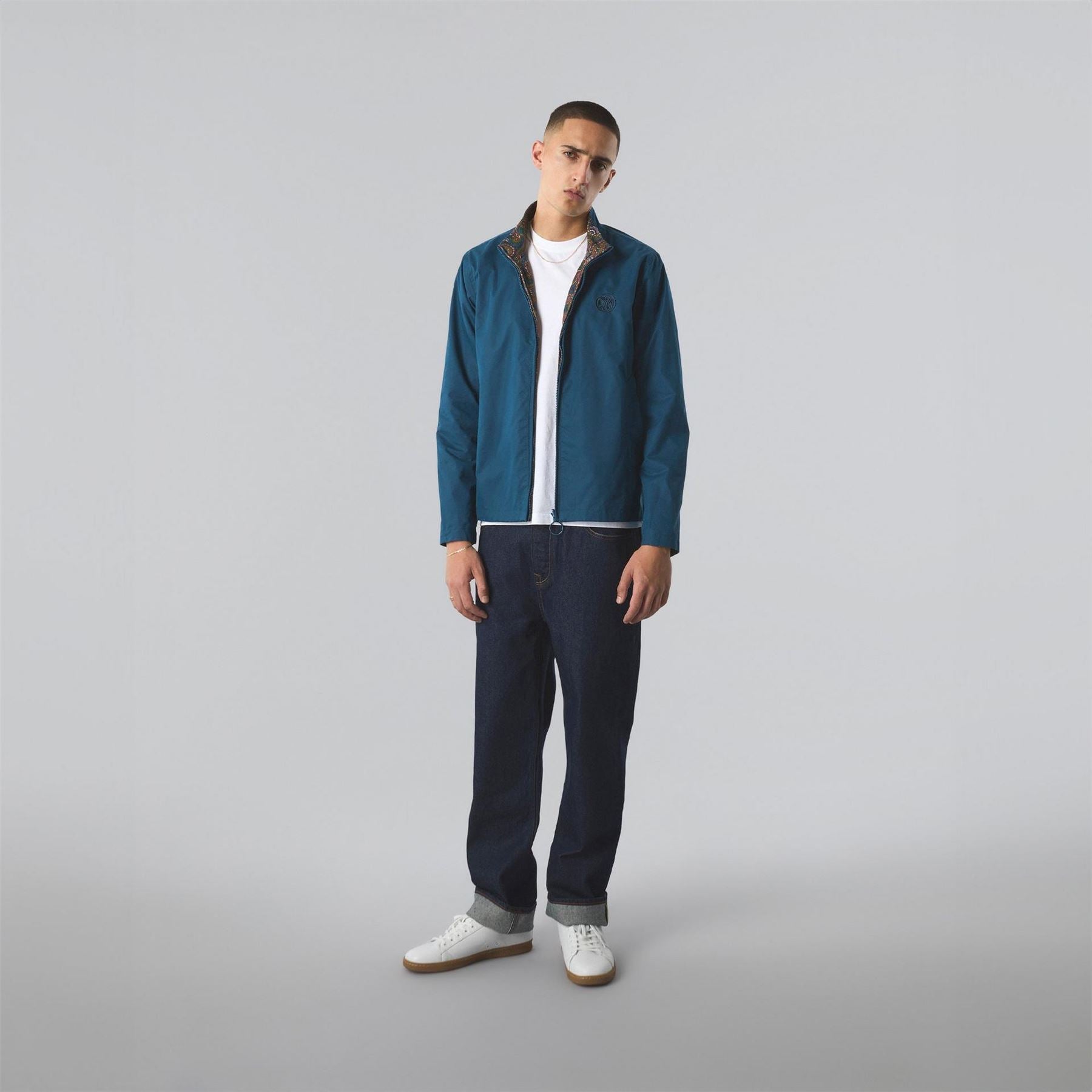 Pretty Green 15th Corporation Mock Neck Parka Jacket