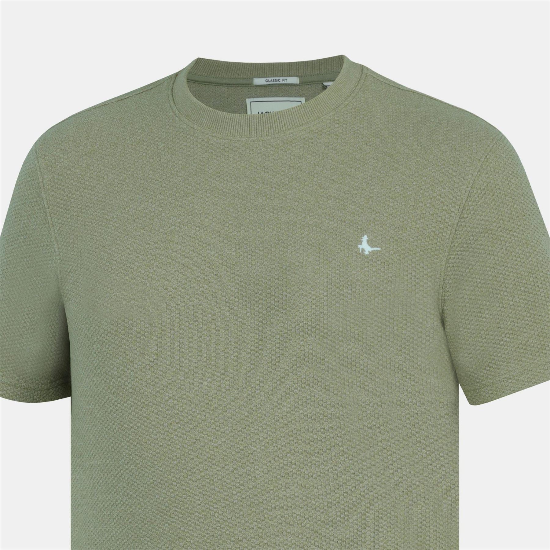 Jack Wills Jw Bubble Texture Cotton Short Sleeve Crew Neck Oversized T-Shirt