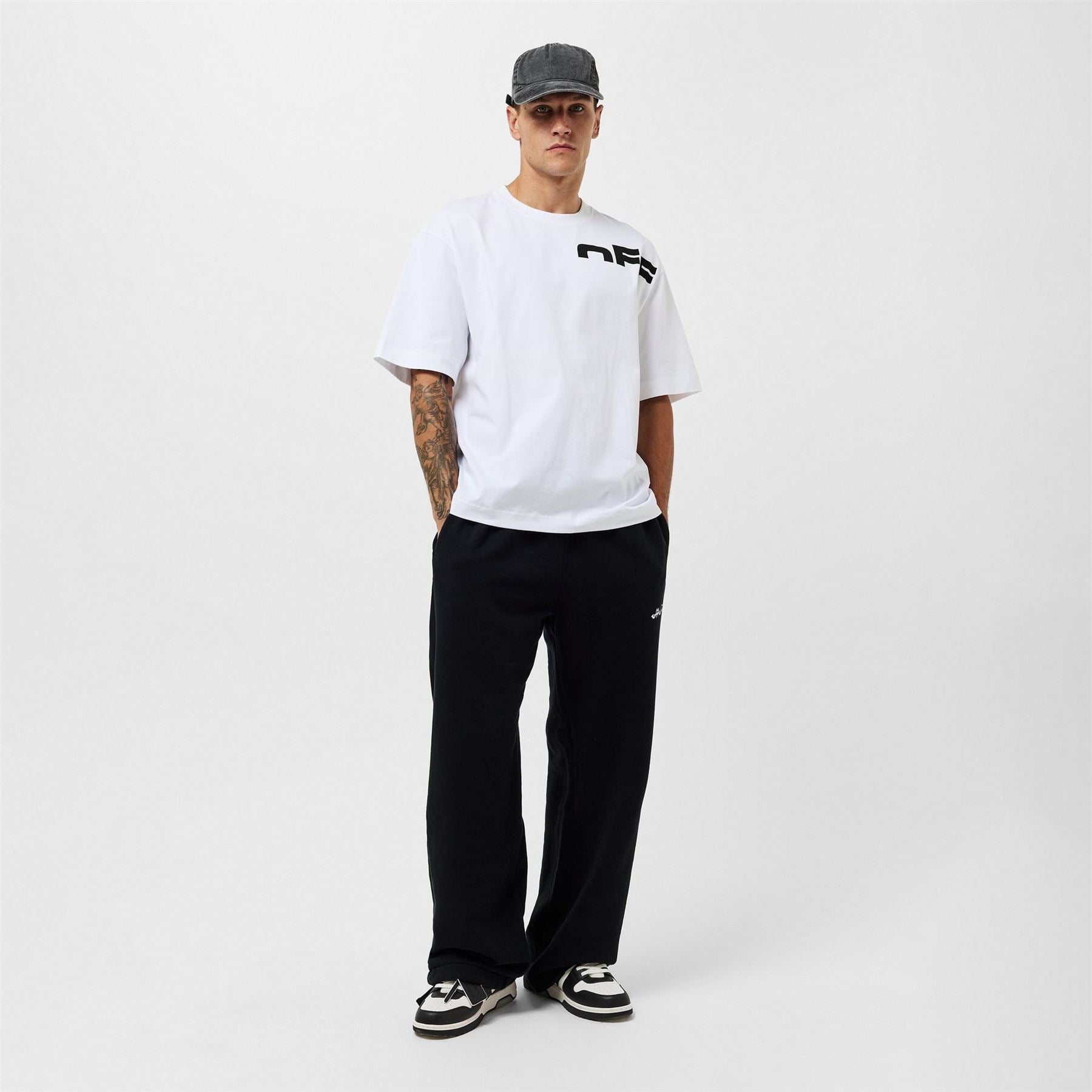 Off White Shred Skate Lettering Boyfriend T-Shirt