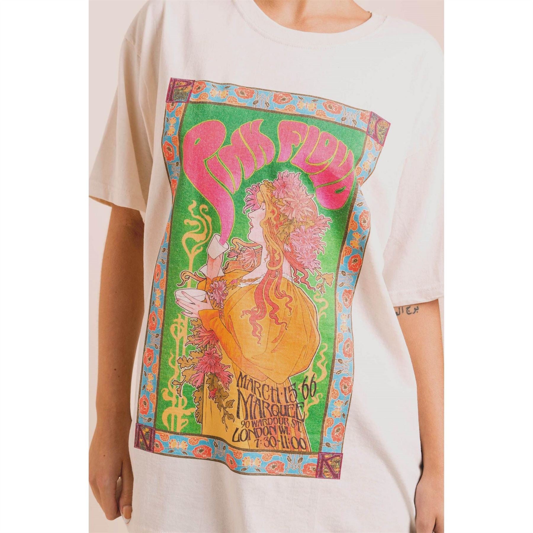 Daisy Street Pink Floyd Crew Neck Regular Fit T-Shirt