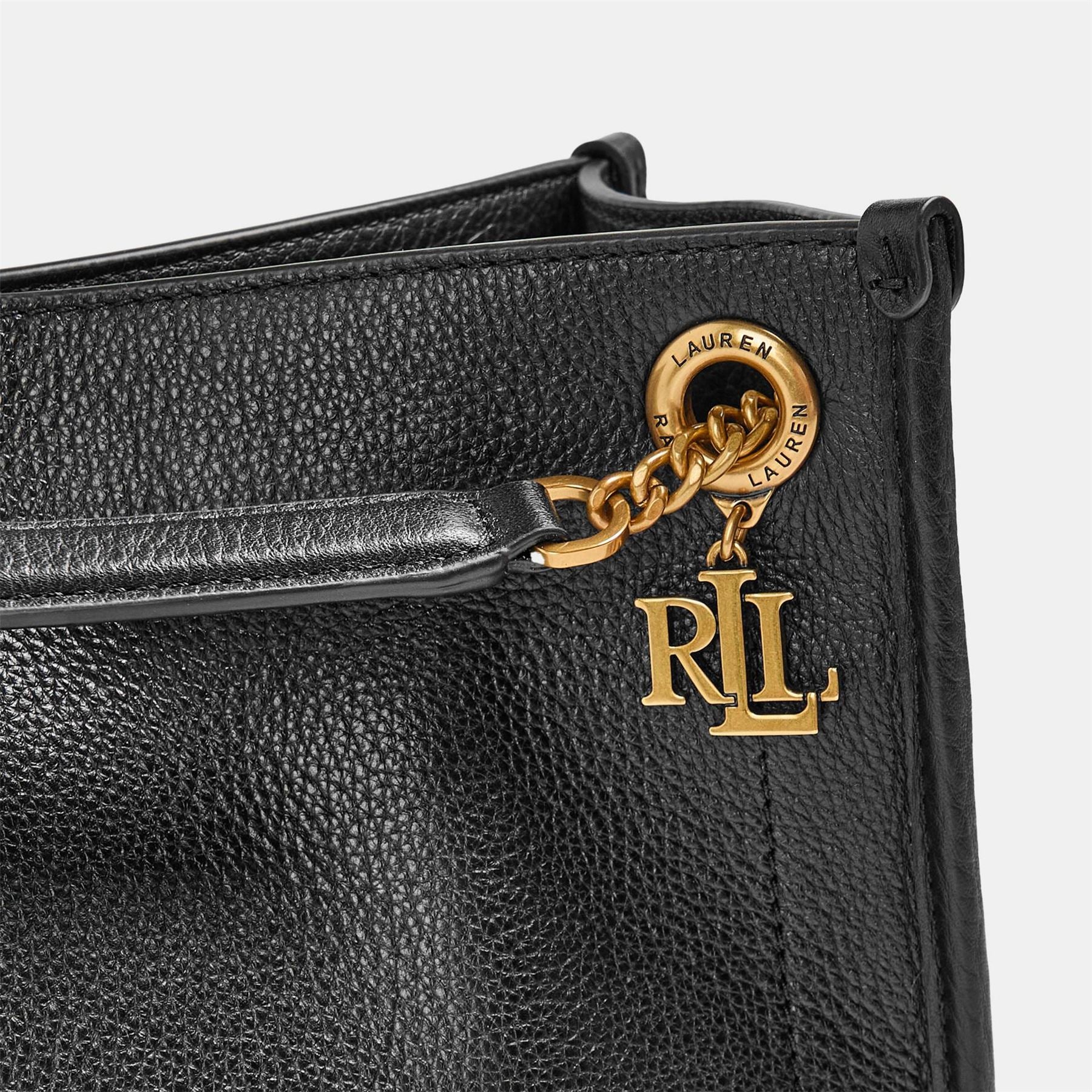 Lauren by Ralph Lauren Bradley Tote with Chain Charm and Key Ring