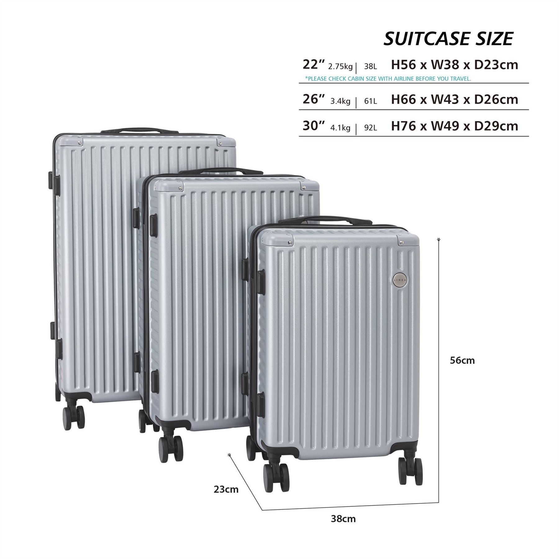 Linea Metal Suitcase