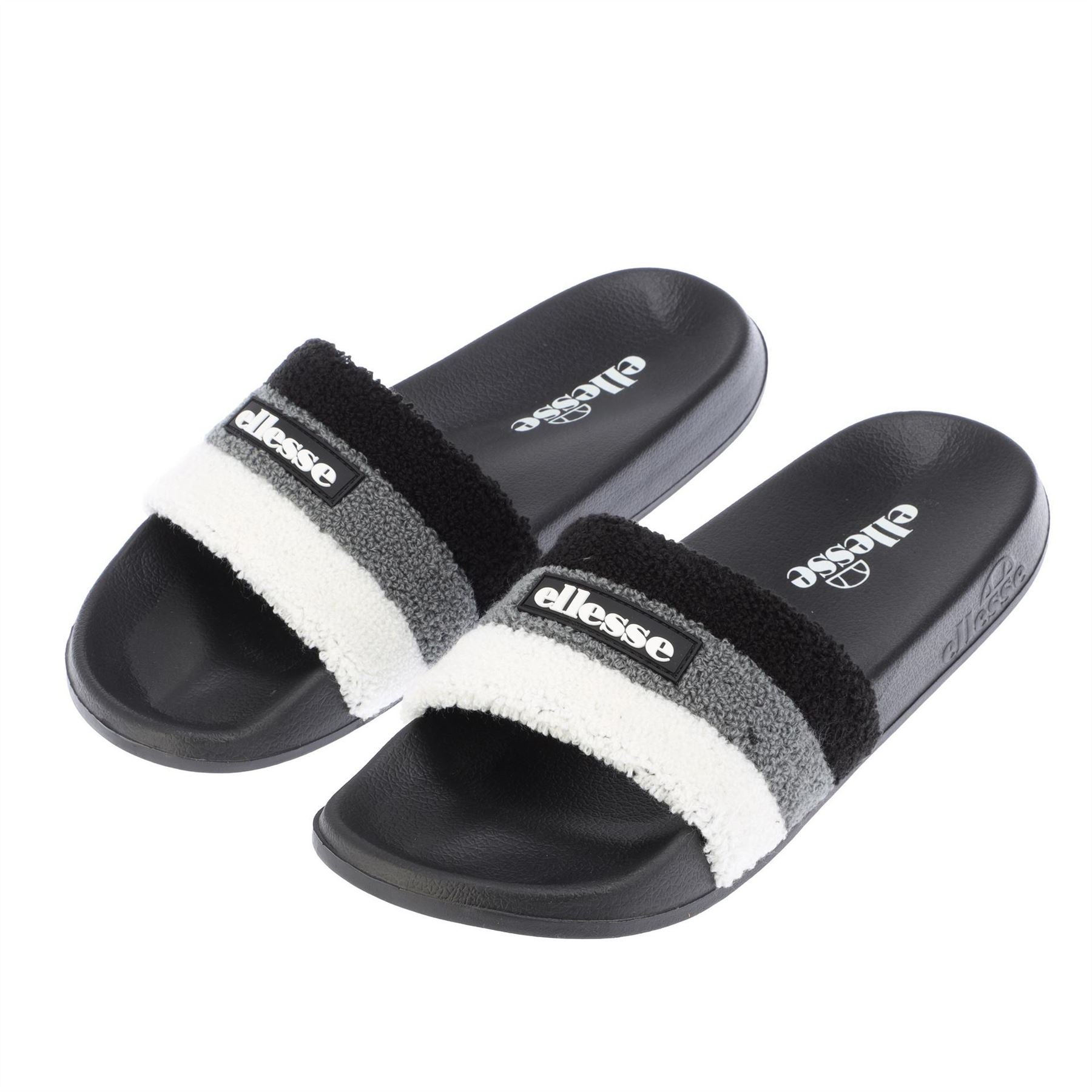 Ellesse Triply Stripe Patterned Open Toe Slides