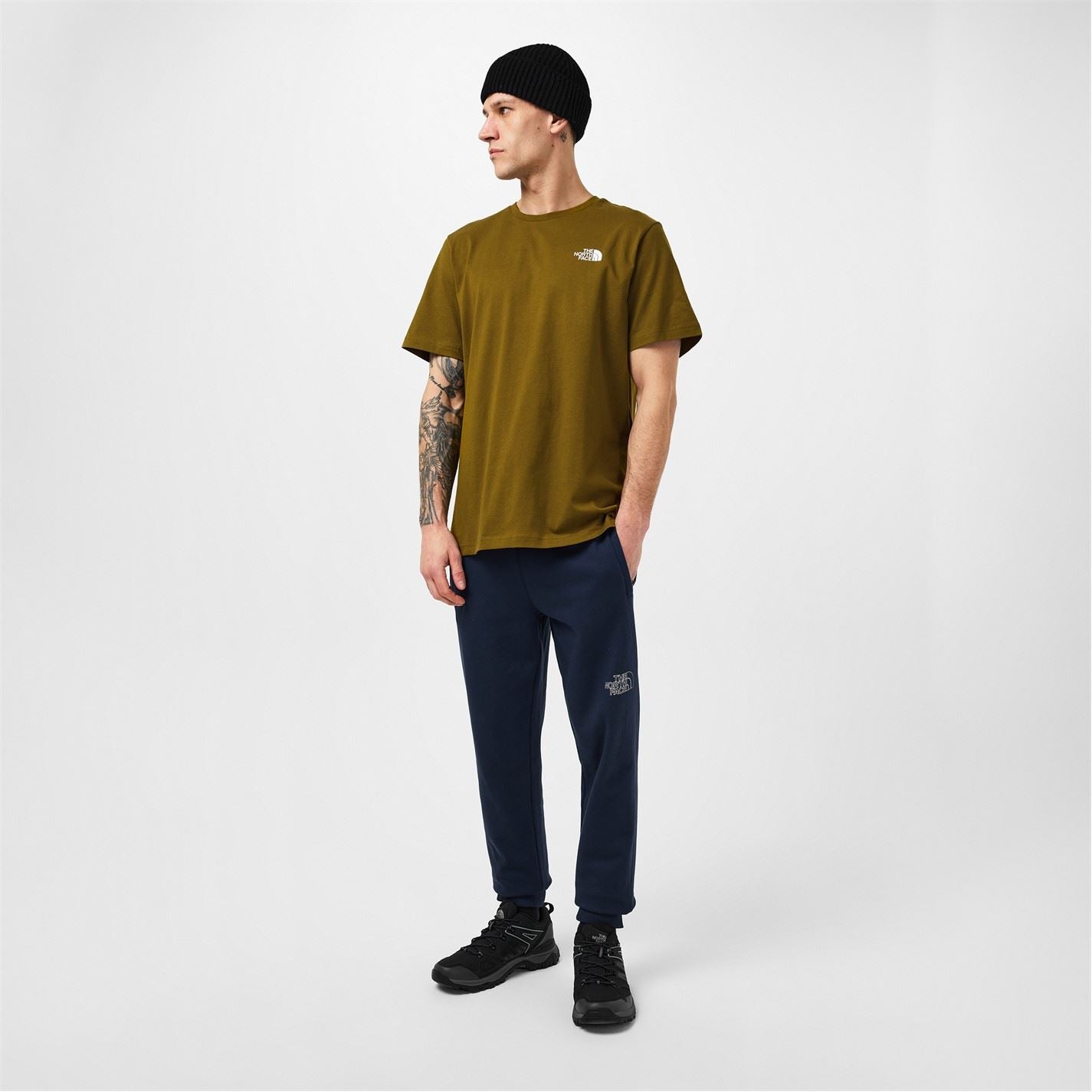 The North Face North Face M S S Box Nse Tee Moss Green Tnf bl