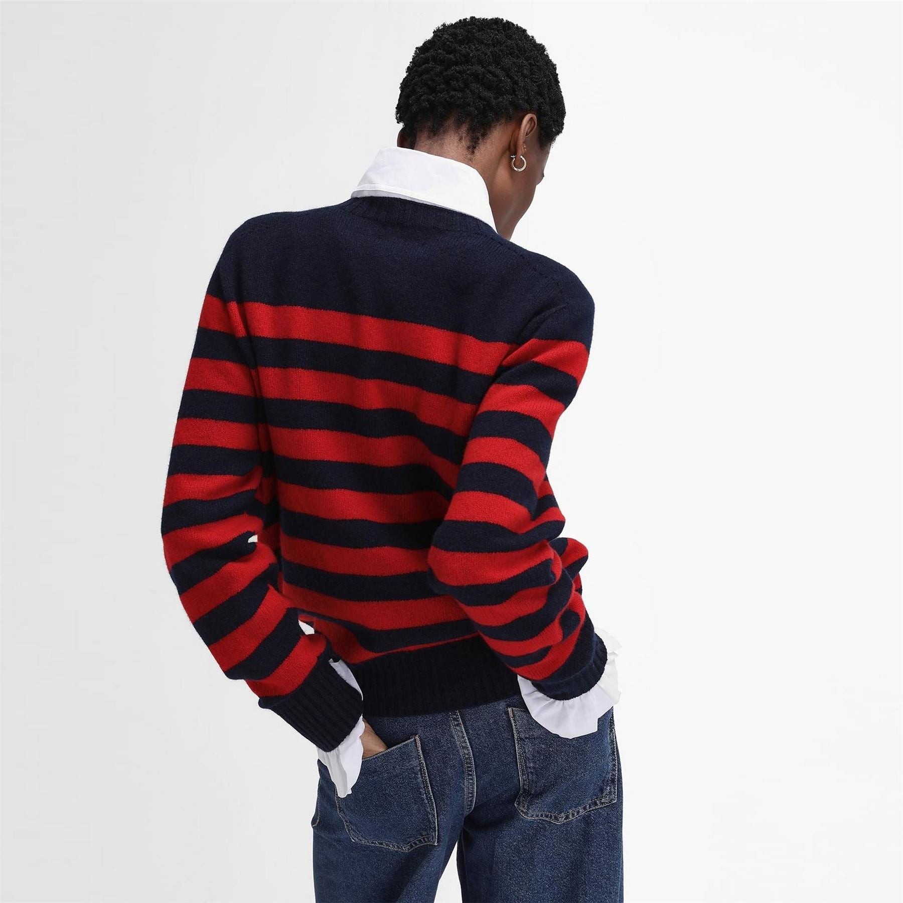 Barbour Edit By Alexa Dominic Striped Crew Neck Jumper