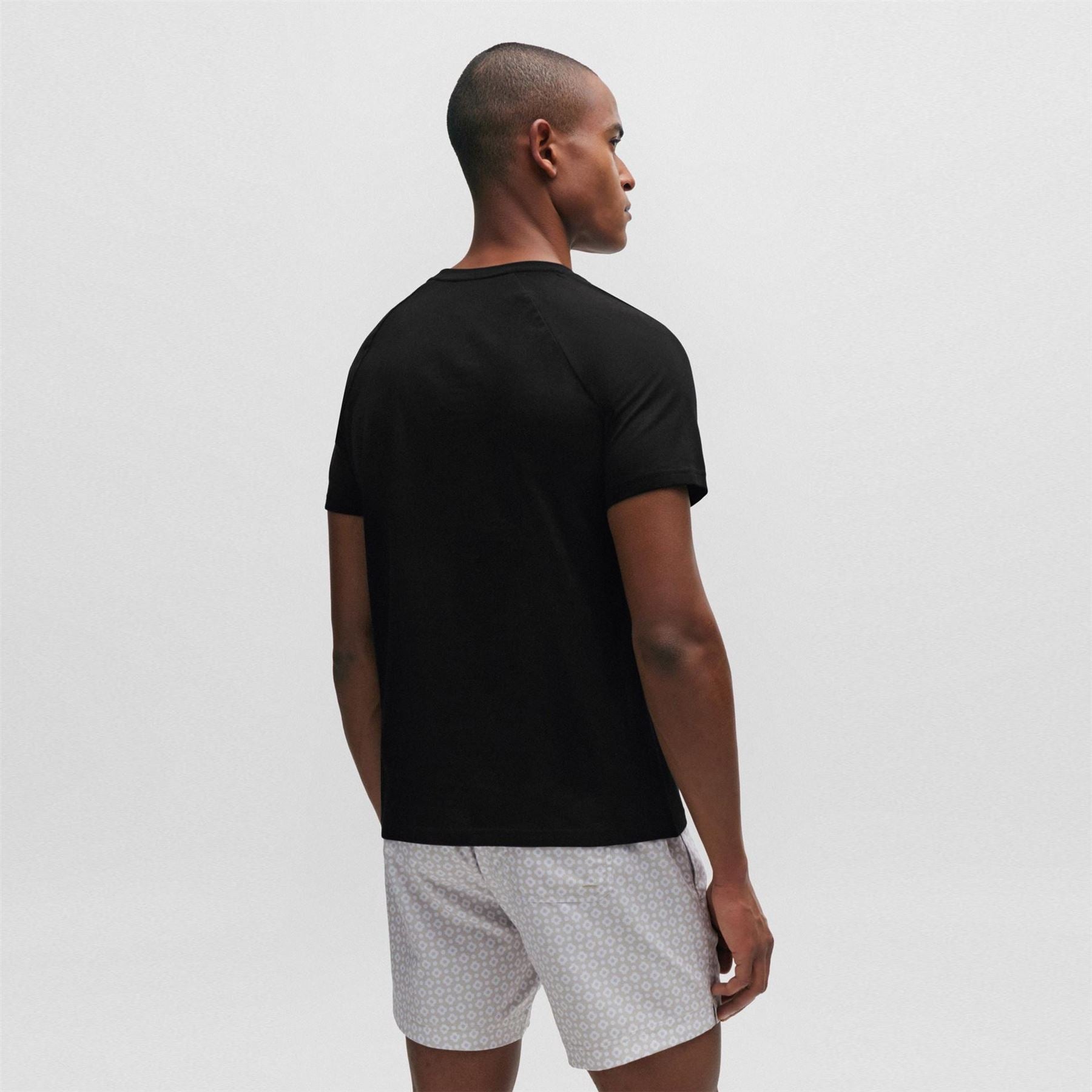 Boss Logo Cotton Short Sleeve Crew Neck Slim Fit T Shirt
