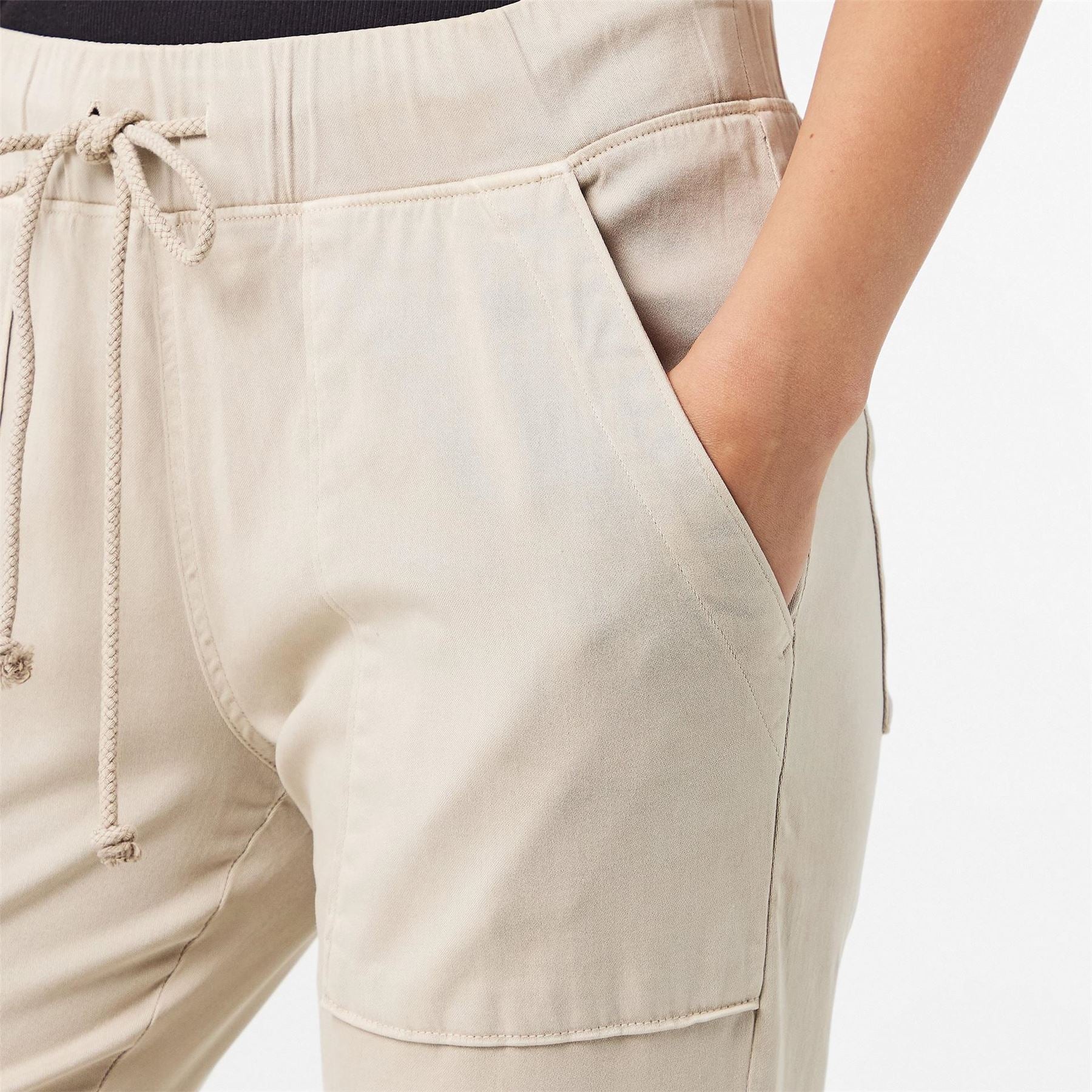 Bella Dahl Pocket Solid Patterned Slim Joggers