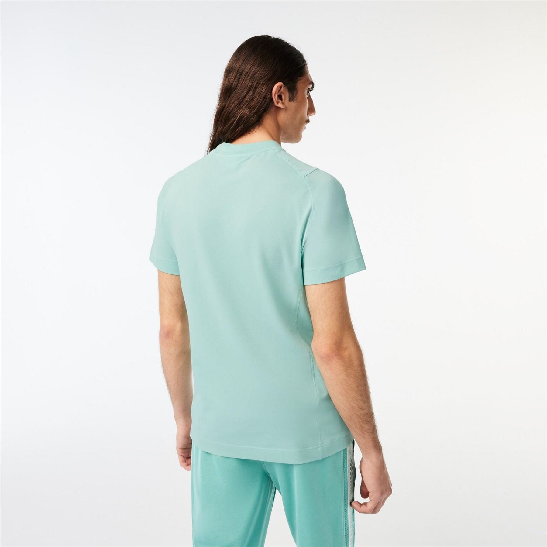 Lacoste Mock Neck Regular Fit Short Sleeve T-Shirt