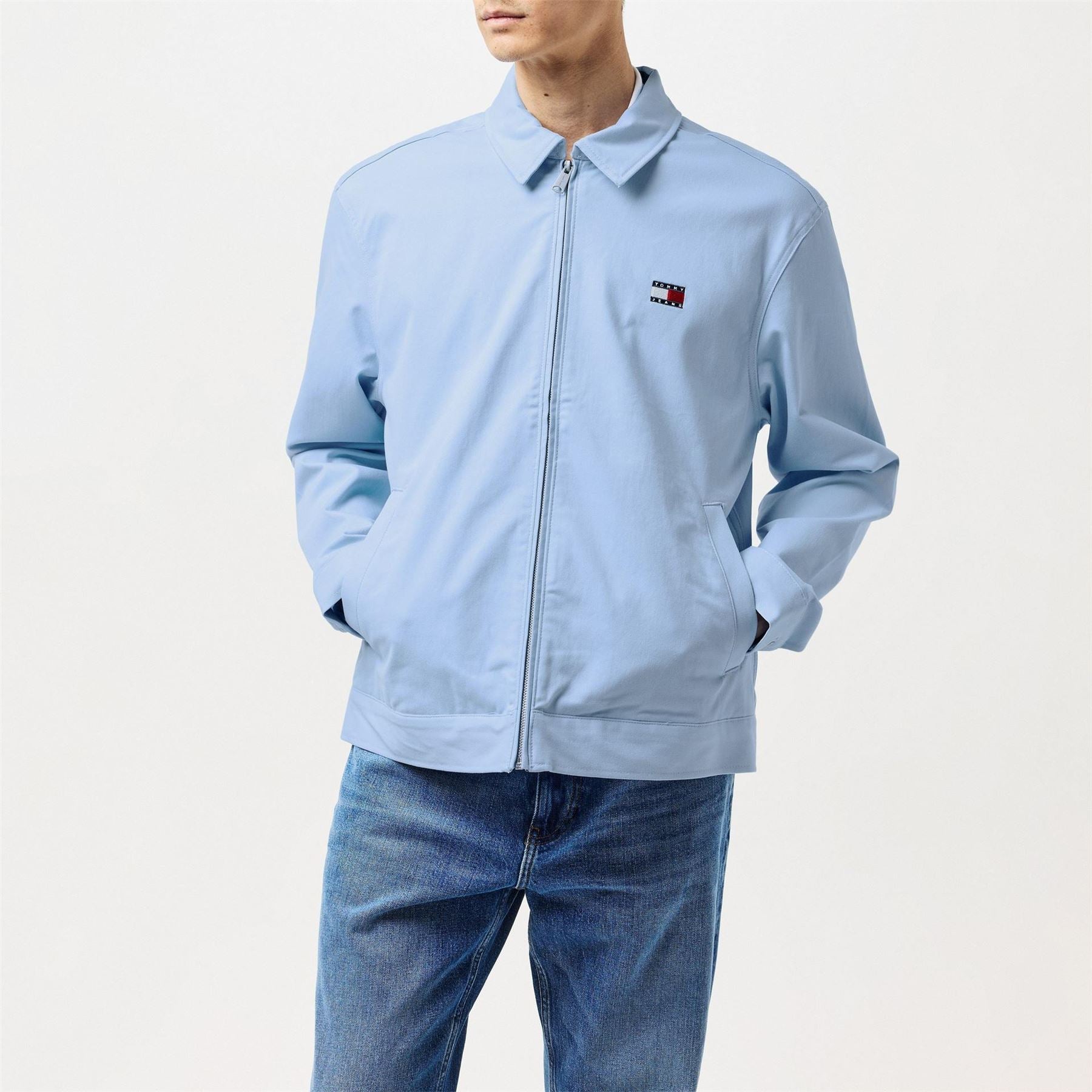 Tommy Jeans Hooded Ribbed Cuff Relaxed Fit Overshirt