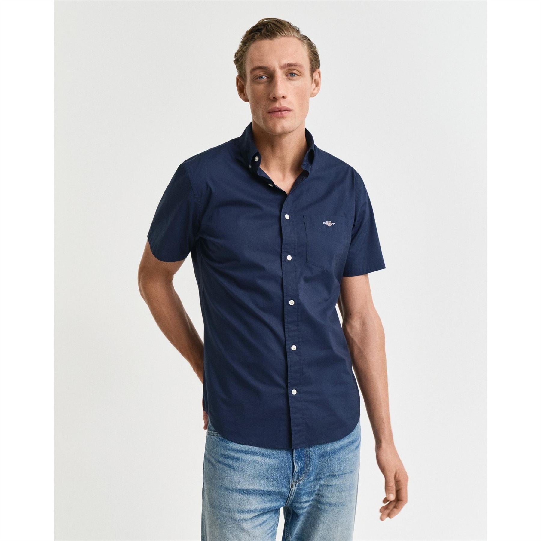 Gant Fit Classic Poplin Short Sleeve Shirt