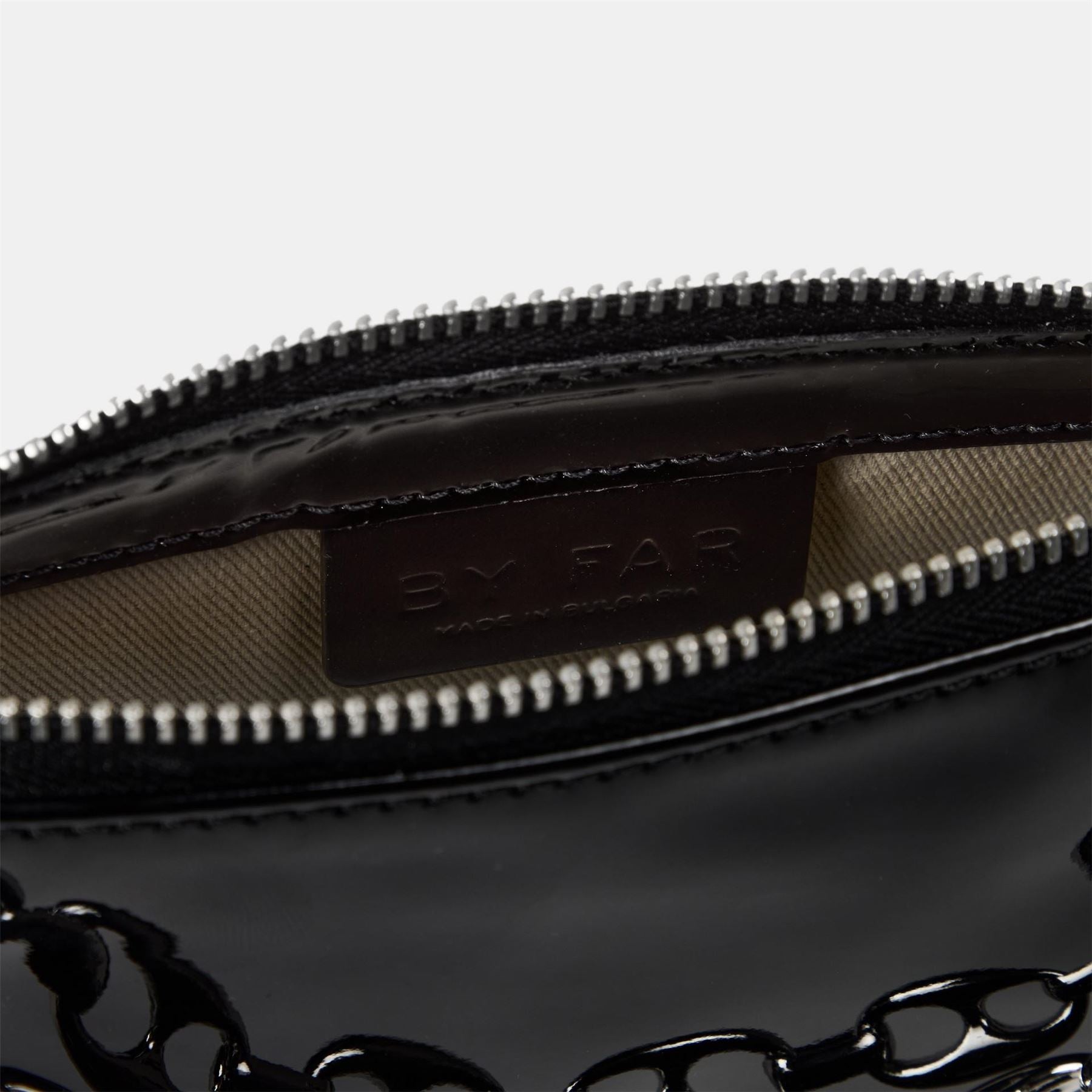 By Far Mini Patent Leather Shoulder Bag