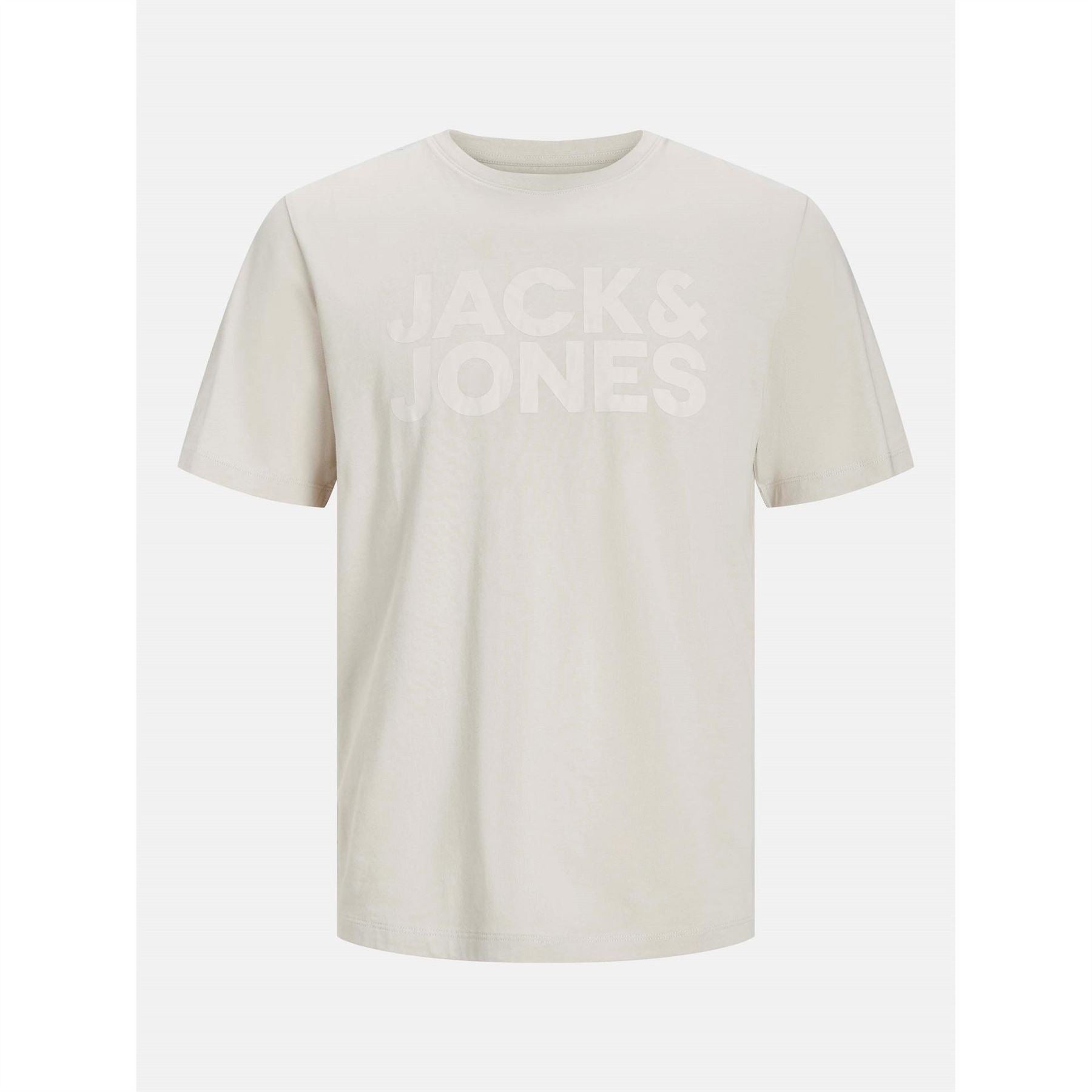 Jack and Jones Lacoste Lettering Crew Neck Short Sleeve T-Shirt