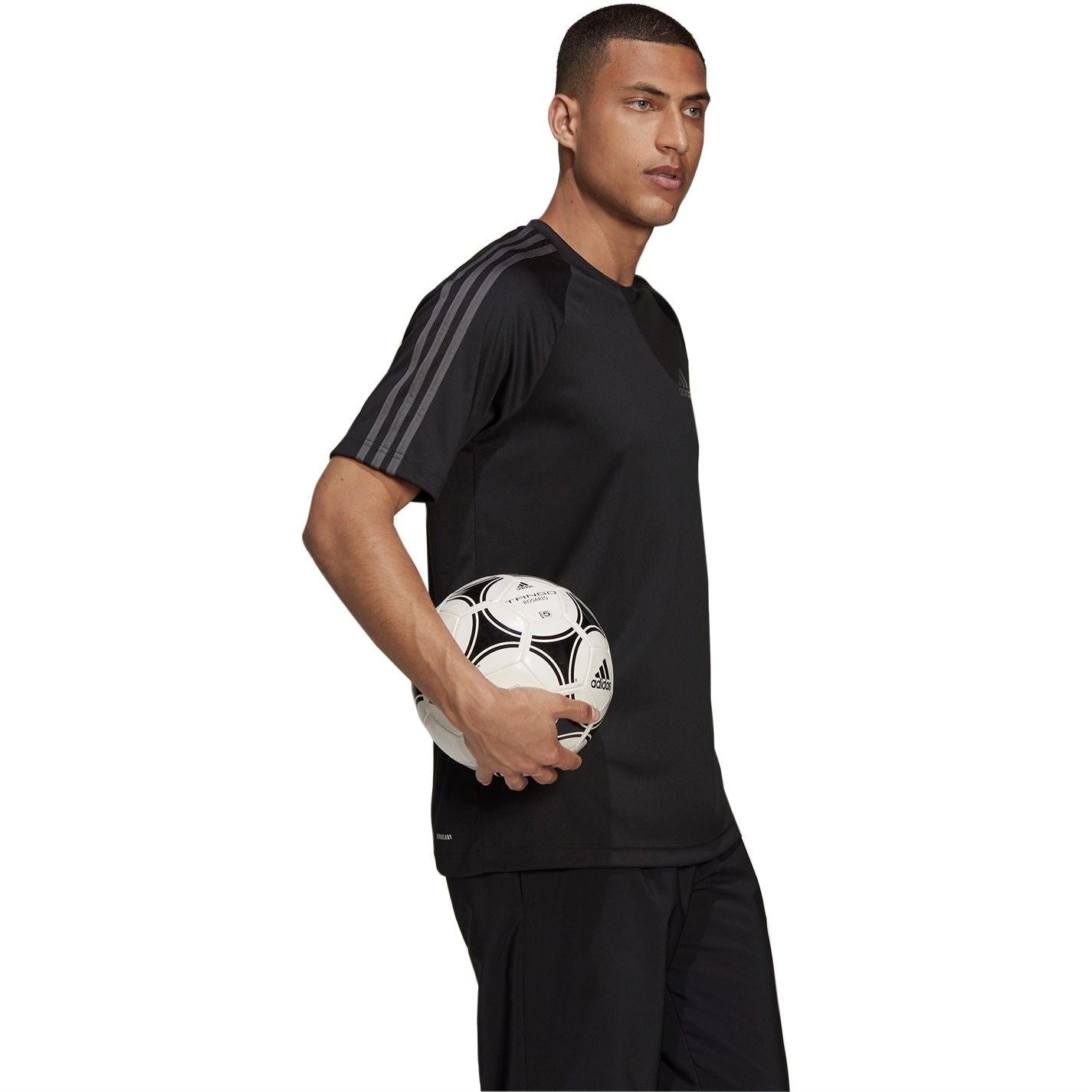 adidas Mens Classic 3 Stripe Sereno T-Shirt