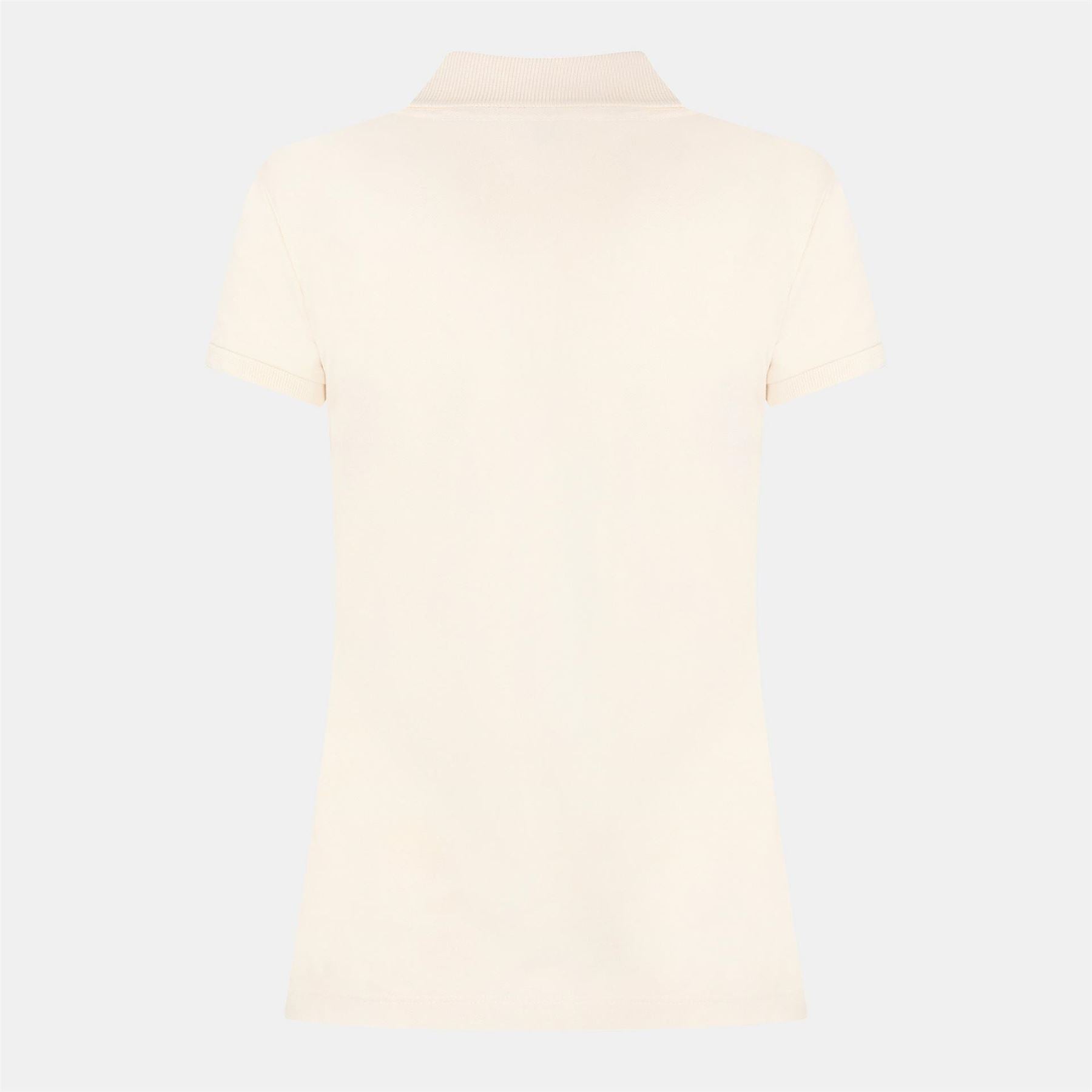 Lauren by Ralph Lauren Kiewick Embroidered Collared Short Sleeve Polo Shirt