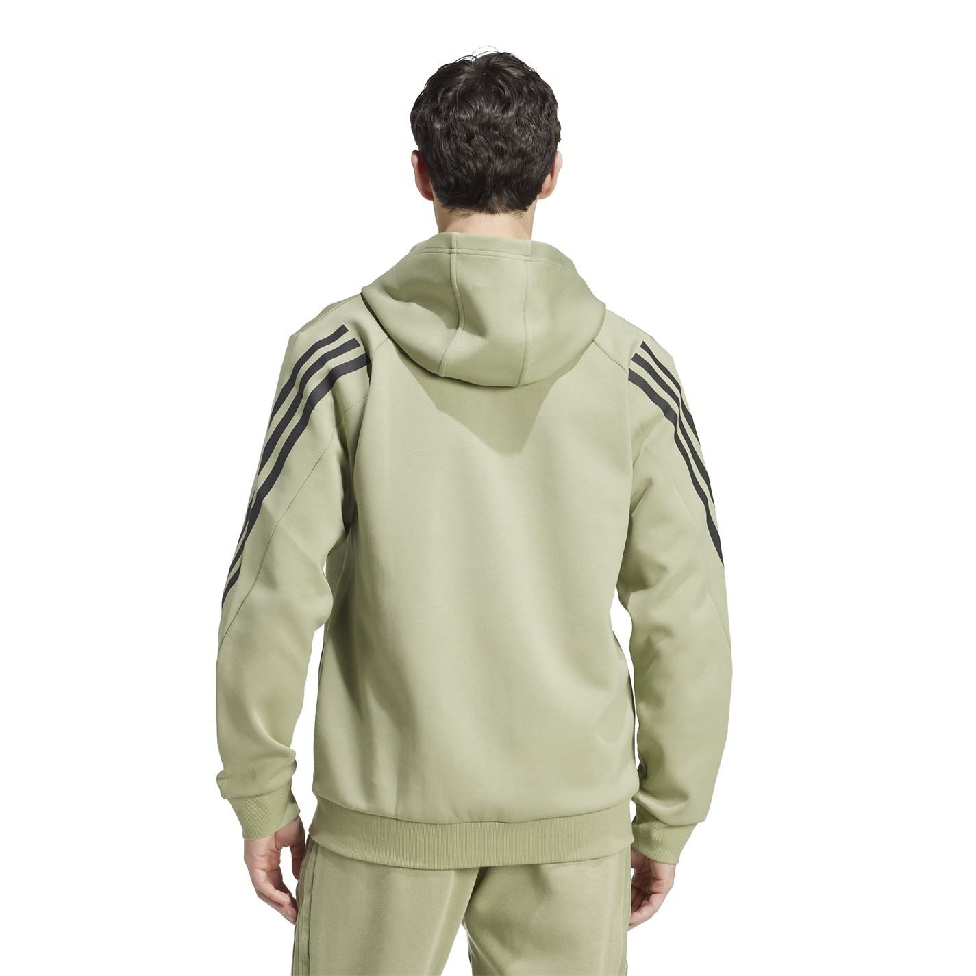adidas Mens Future Icons 3 Stripes Full Zip Hoodie