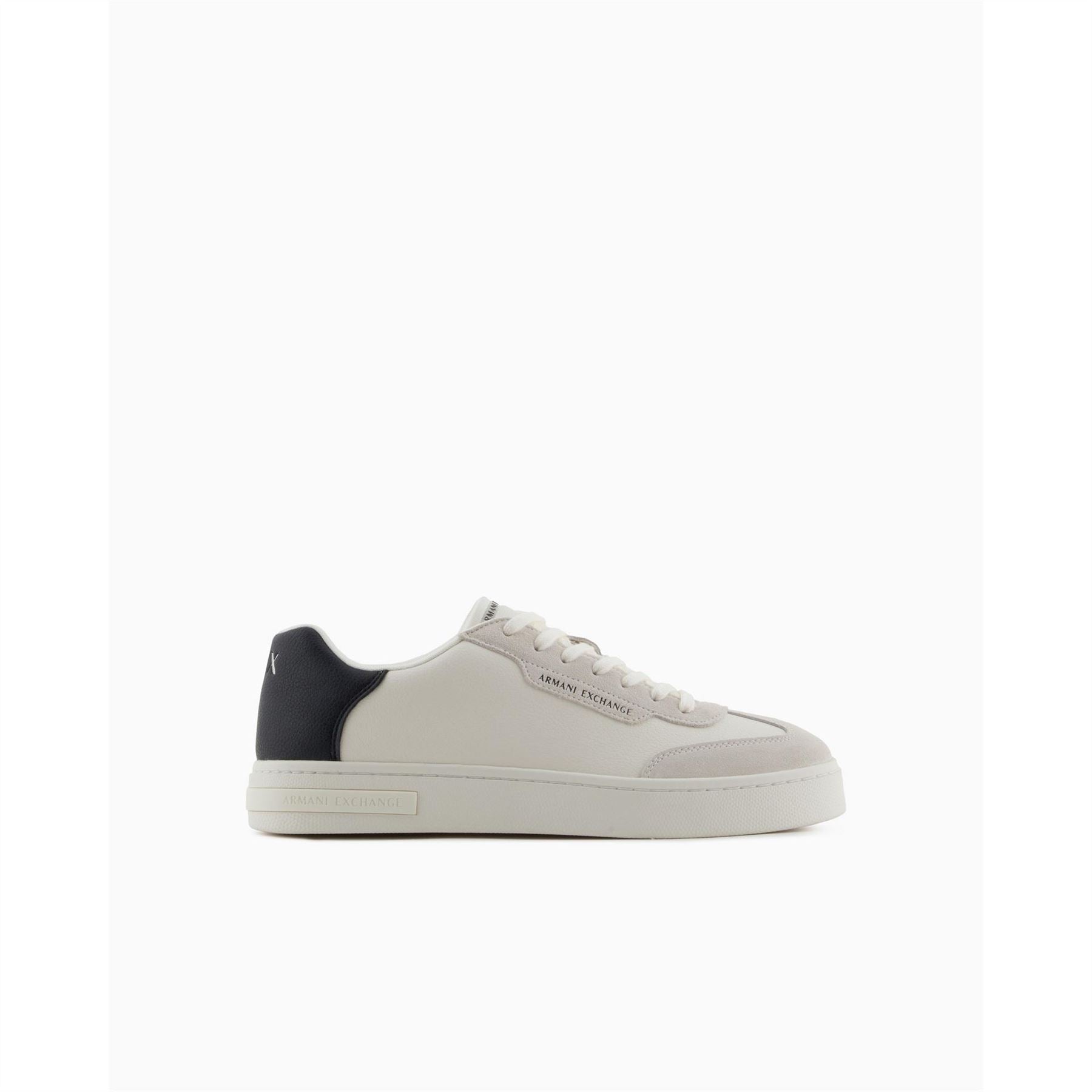 Armani Exchange Low Top Round Toe Flat Heel Sneakers