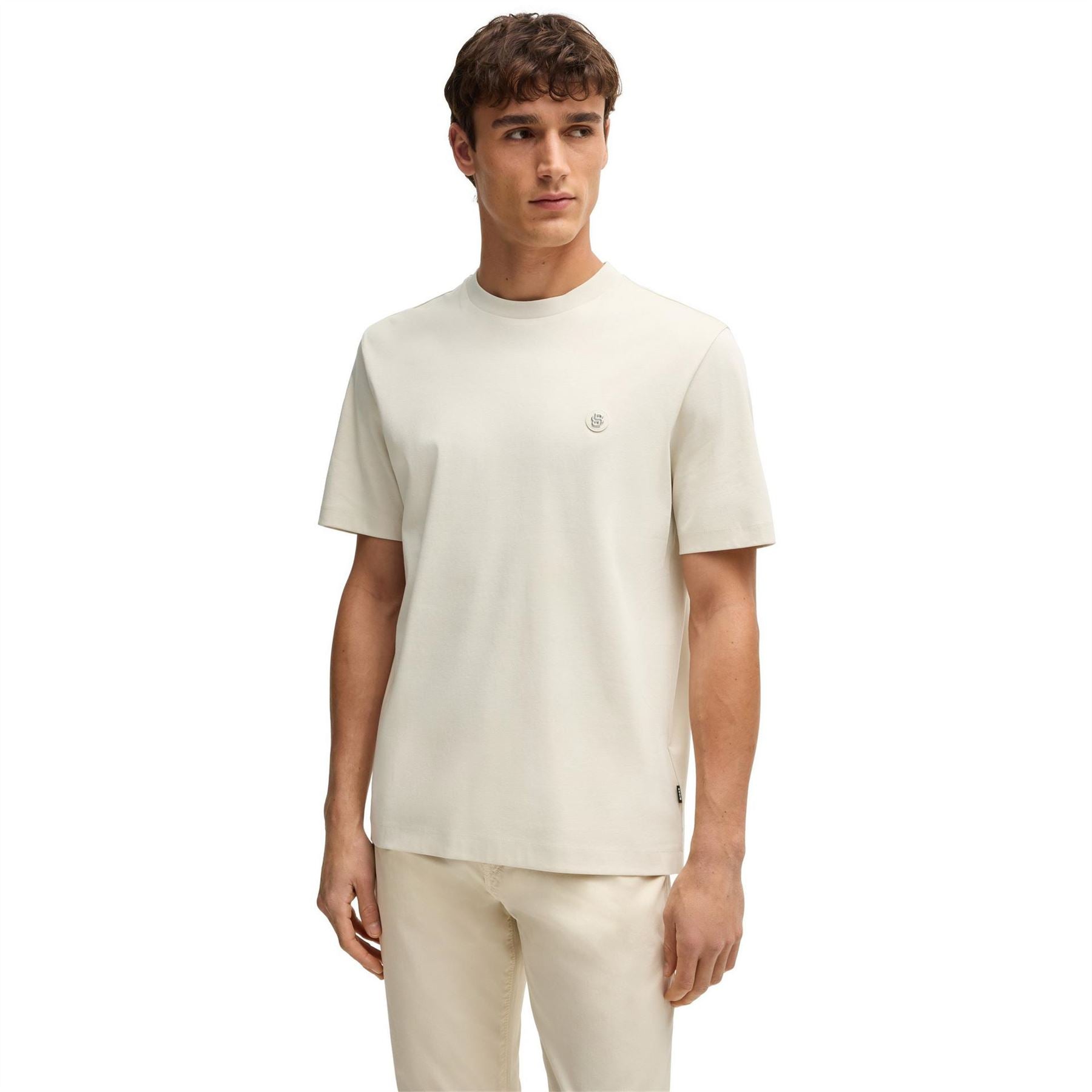Boss BOSS BLACK Taut Minimalist Design T Shirt with Logo Detail