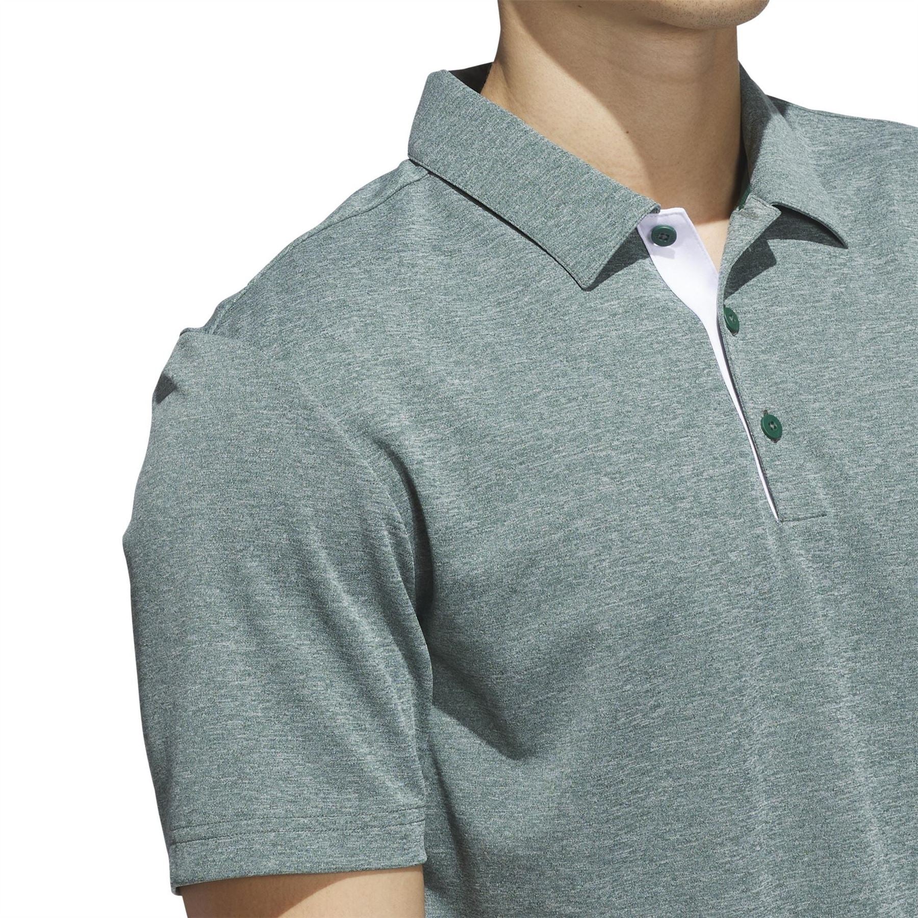 adidas Mens Heather Polo Shirt