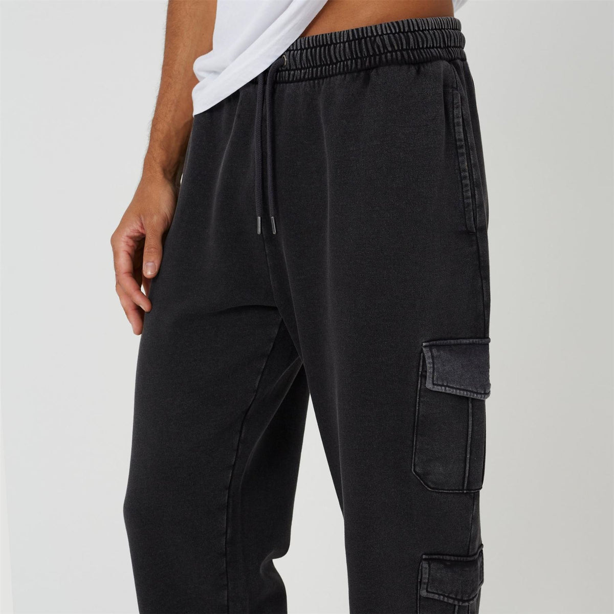 Brave Soul Mens Soul Wide Leg Cargo Jogger