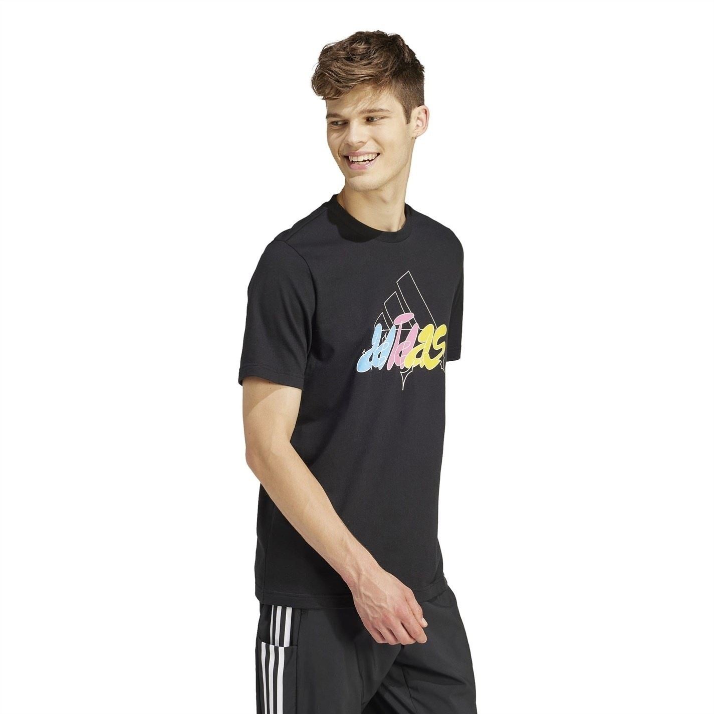 adidas Mens Essentials Single Jersey Logo T-Shirt