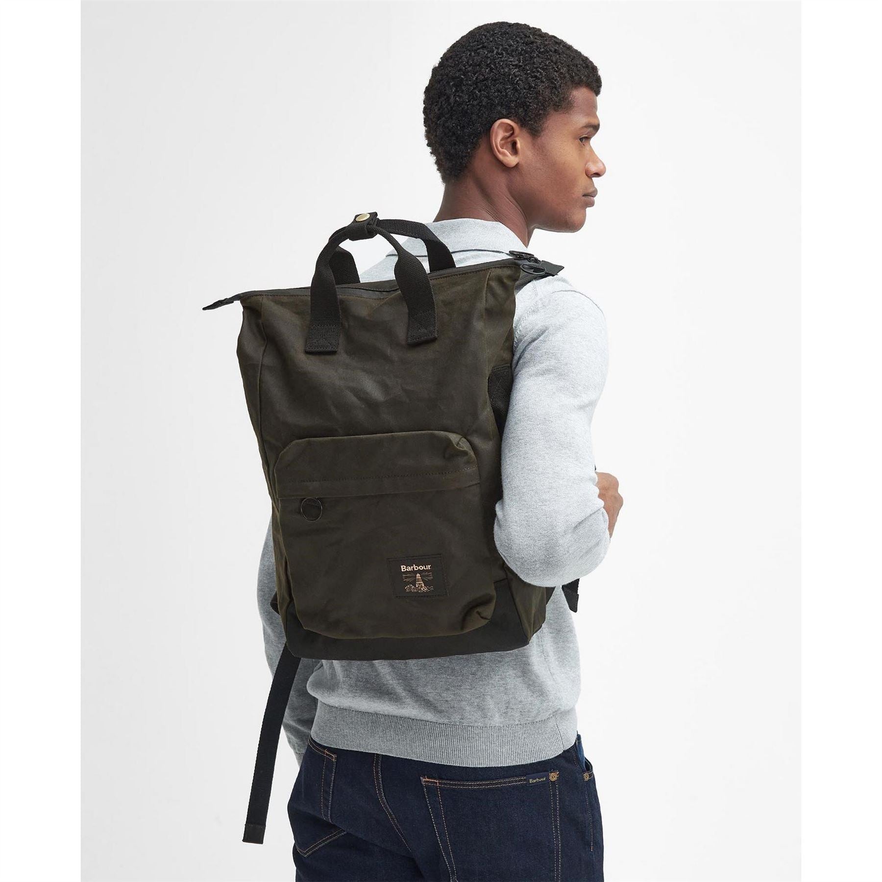 Barbour Waxed Backpack
