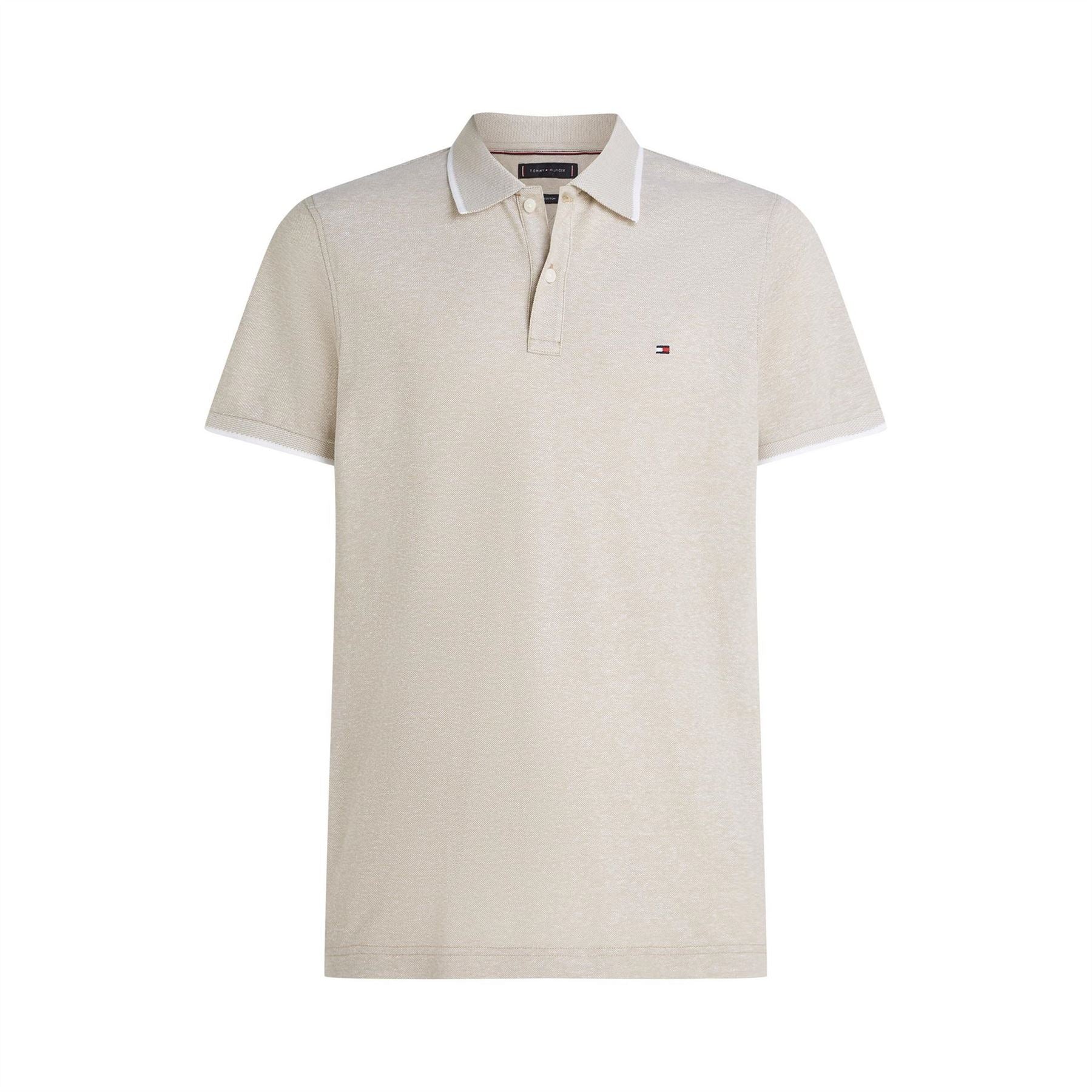 Tommy Hilfiger Linen Pique Regular Fit Short Sleeve Polo Shirt