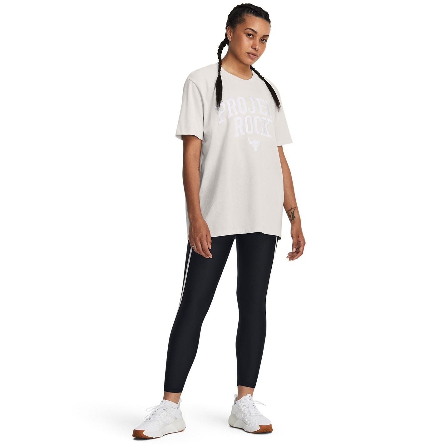 Under Armour Womens Project Rock Heavyweight Campus T-Shirt