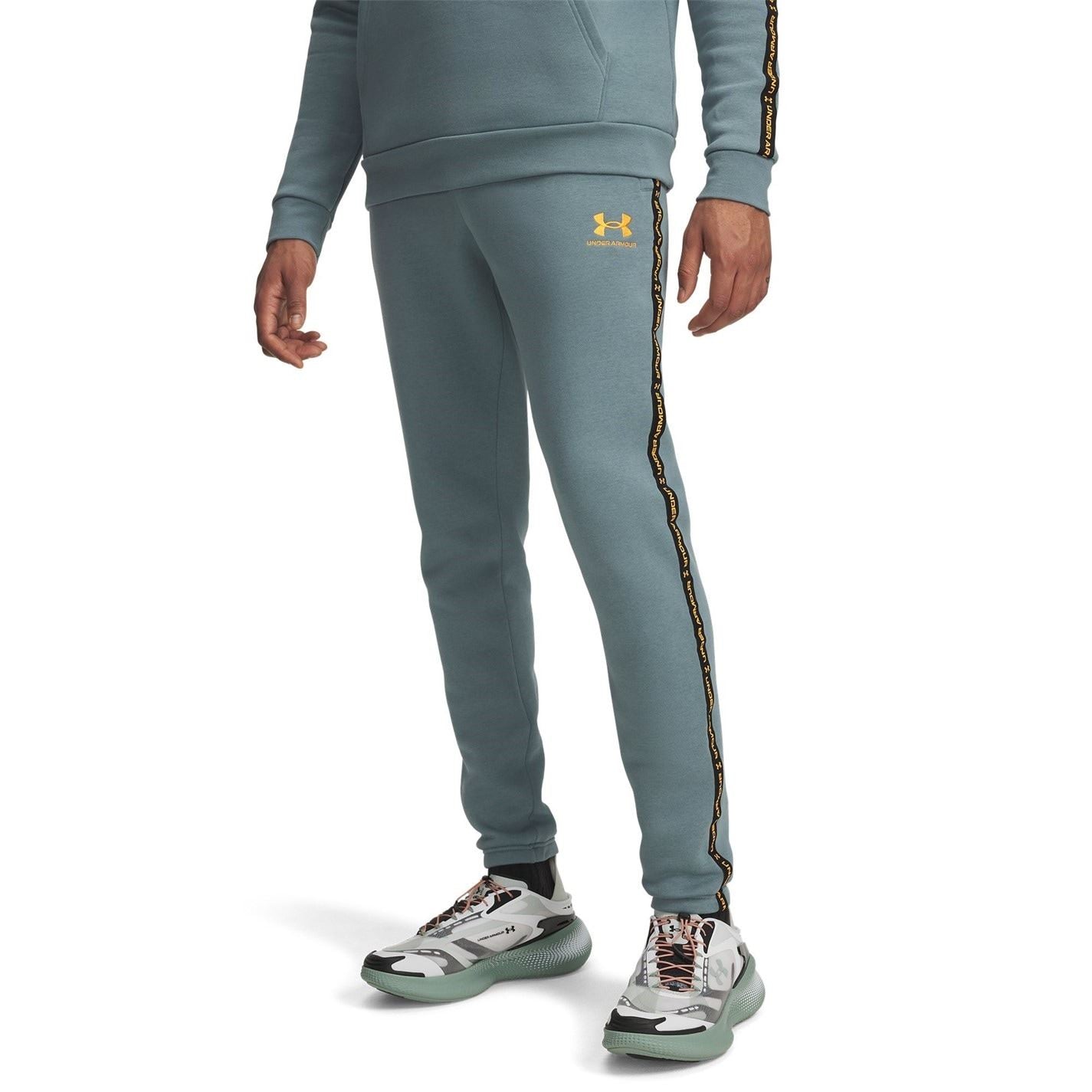 Under Armour Icon Taping Closed Hem Fleece Joggers