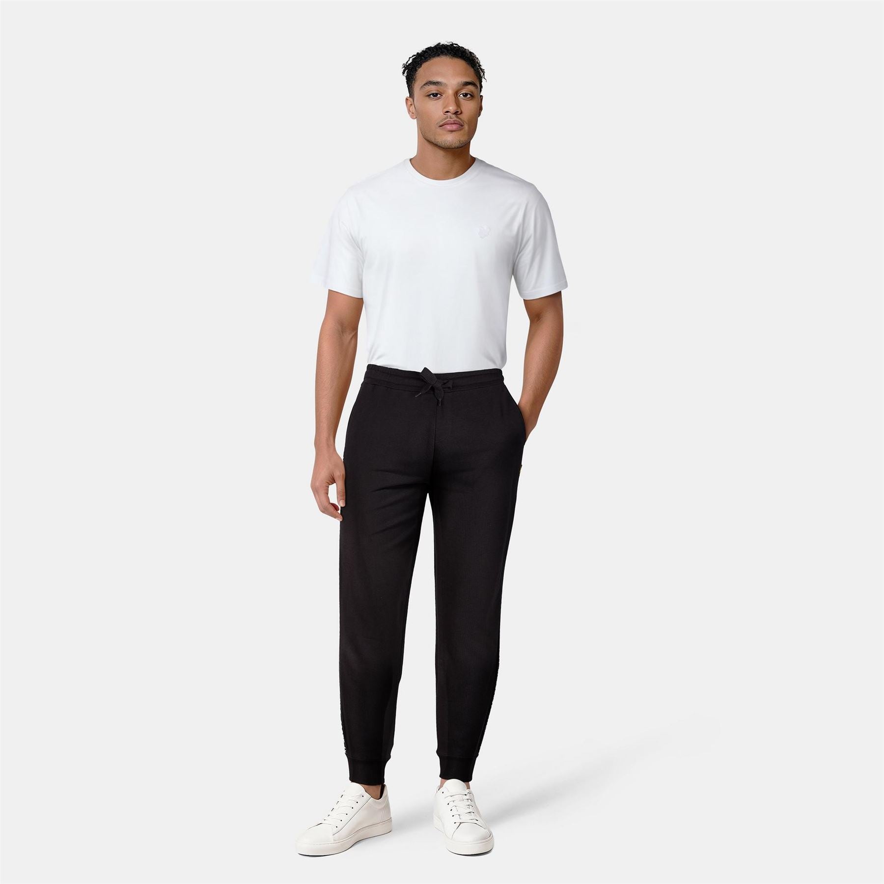 Lyle and Scott Eagle Tape Joggers